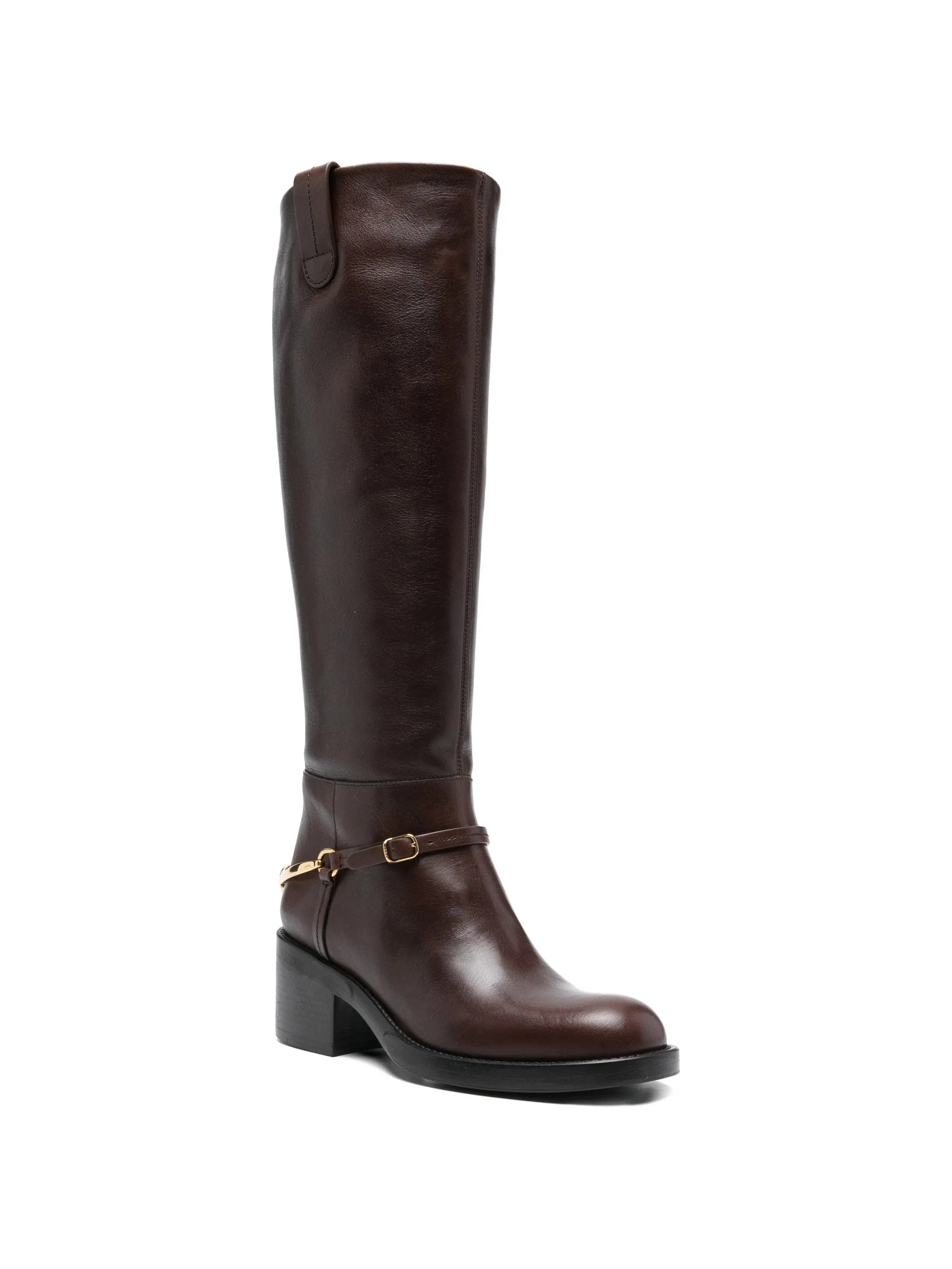 Chloé Dakota round - toe strap boots