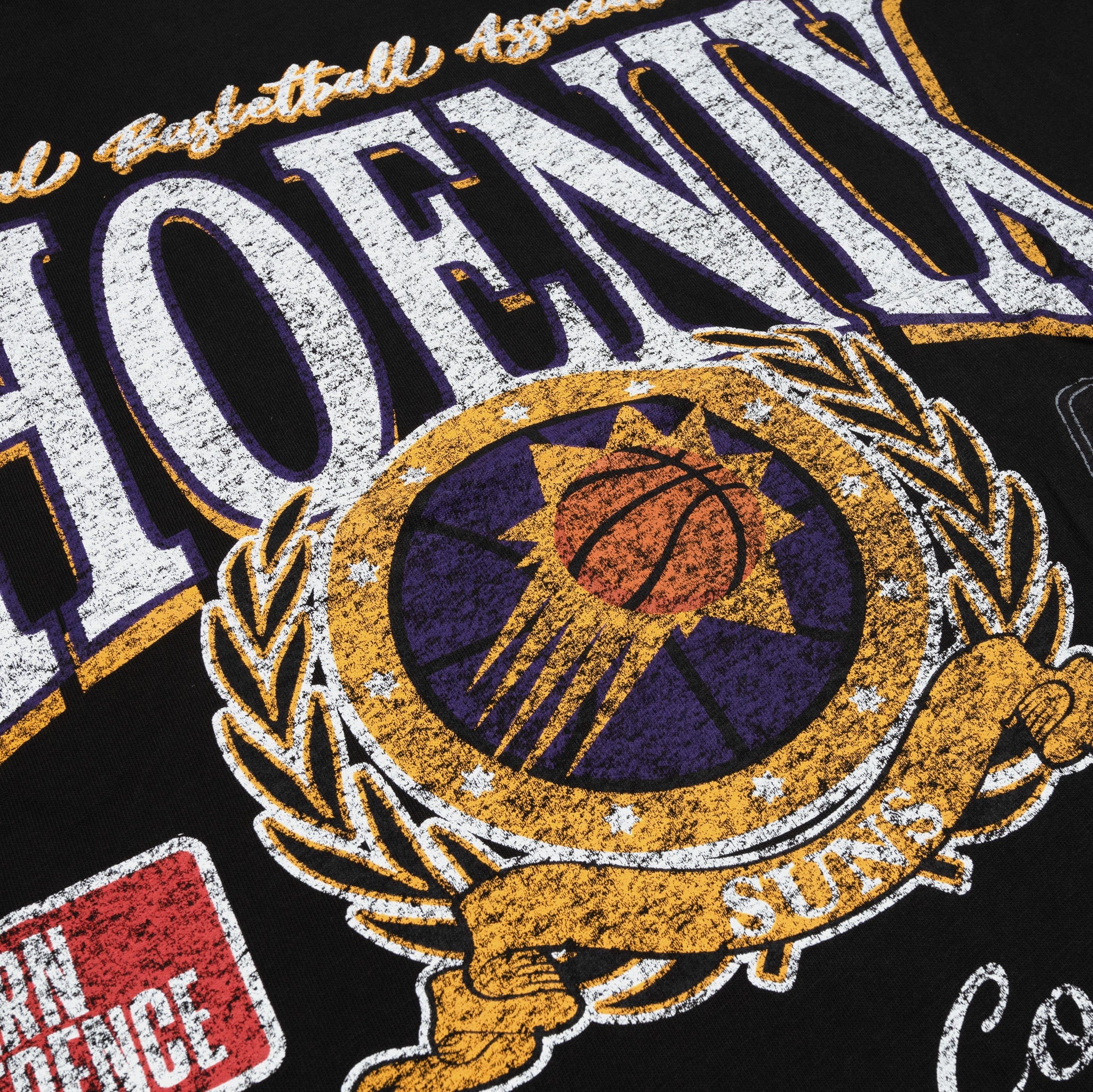NEW ERA Phoenix Suns Oversized Mens Short Sleeve Shirt (Black/White)