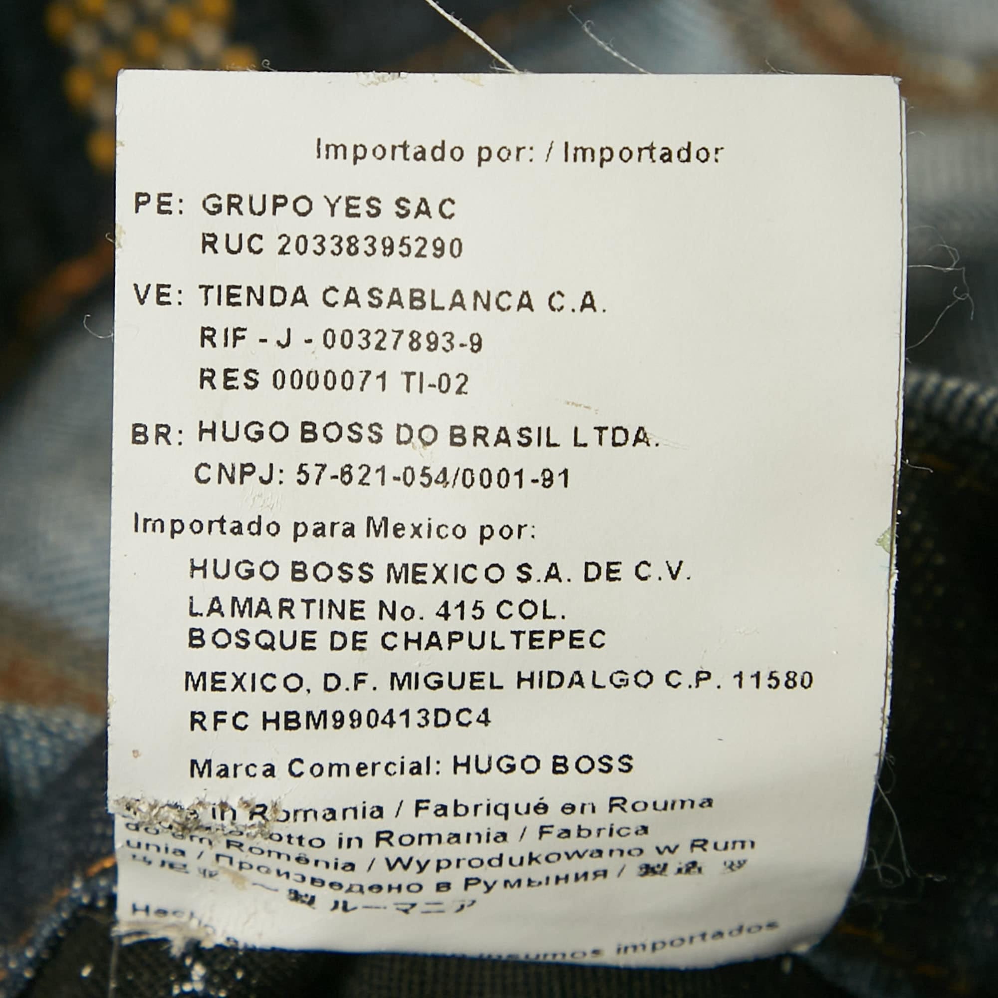Hugo Boss Boss By Hugo Boss Navy Blue Denim Playsuit