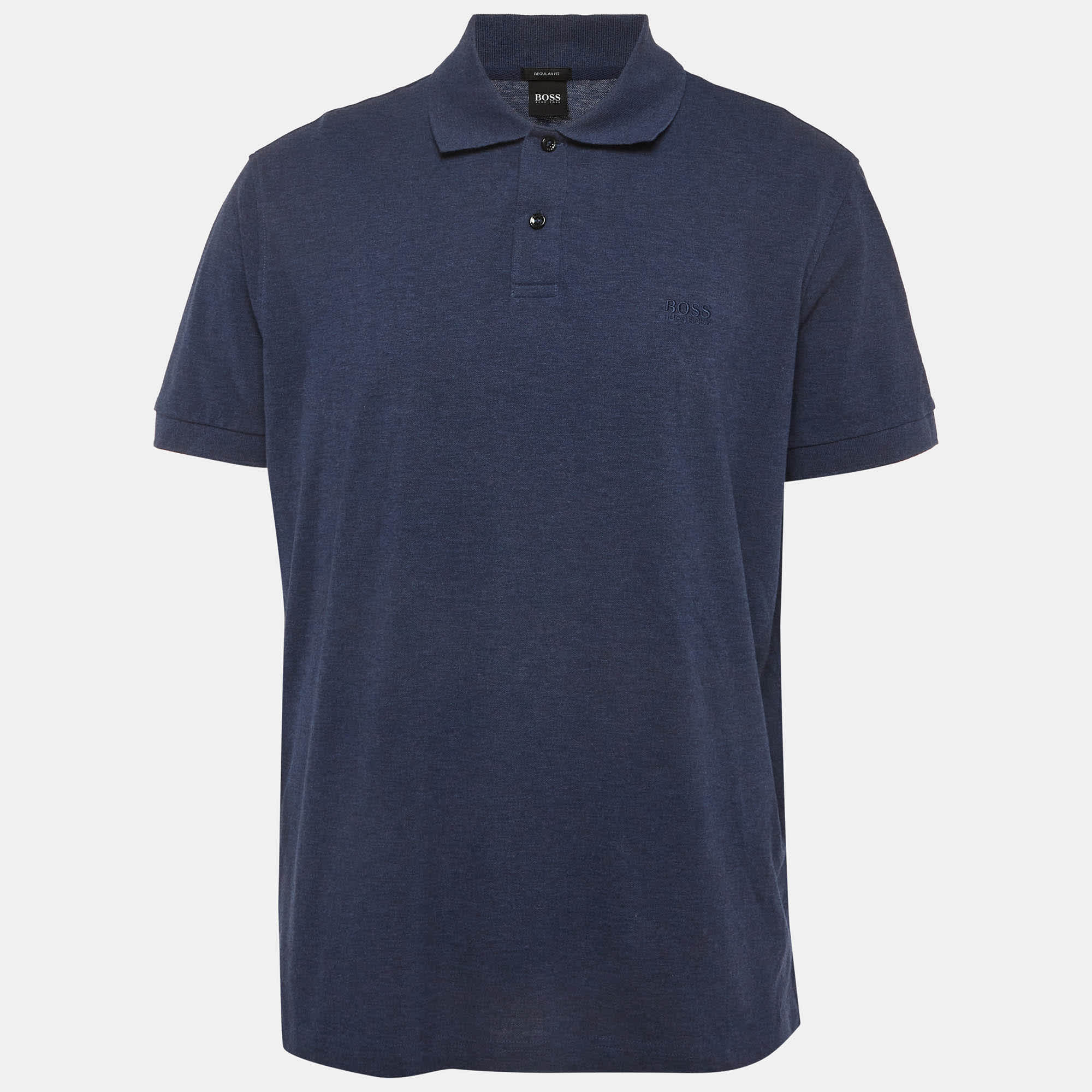 Hugo Boss Boss By Hugo Boss Blue Pique Polo T - Shirt