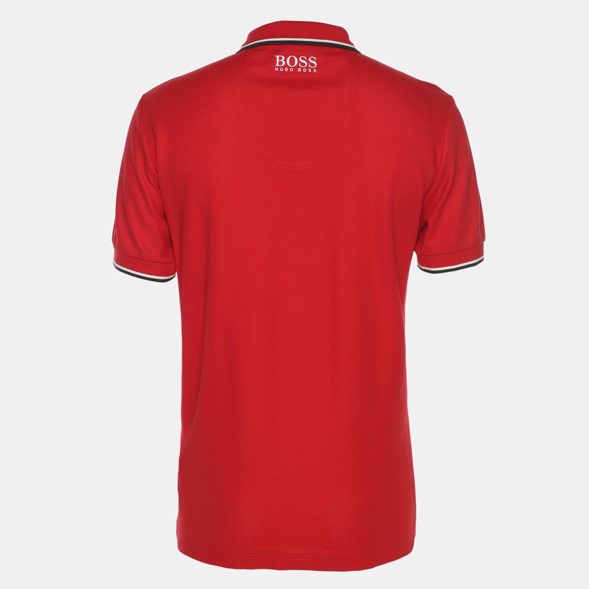 Hugo Boss Boss By Hugo Boss Red Jersey Modern Fit Polo T - Shirt