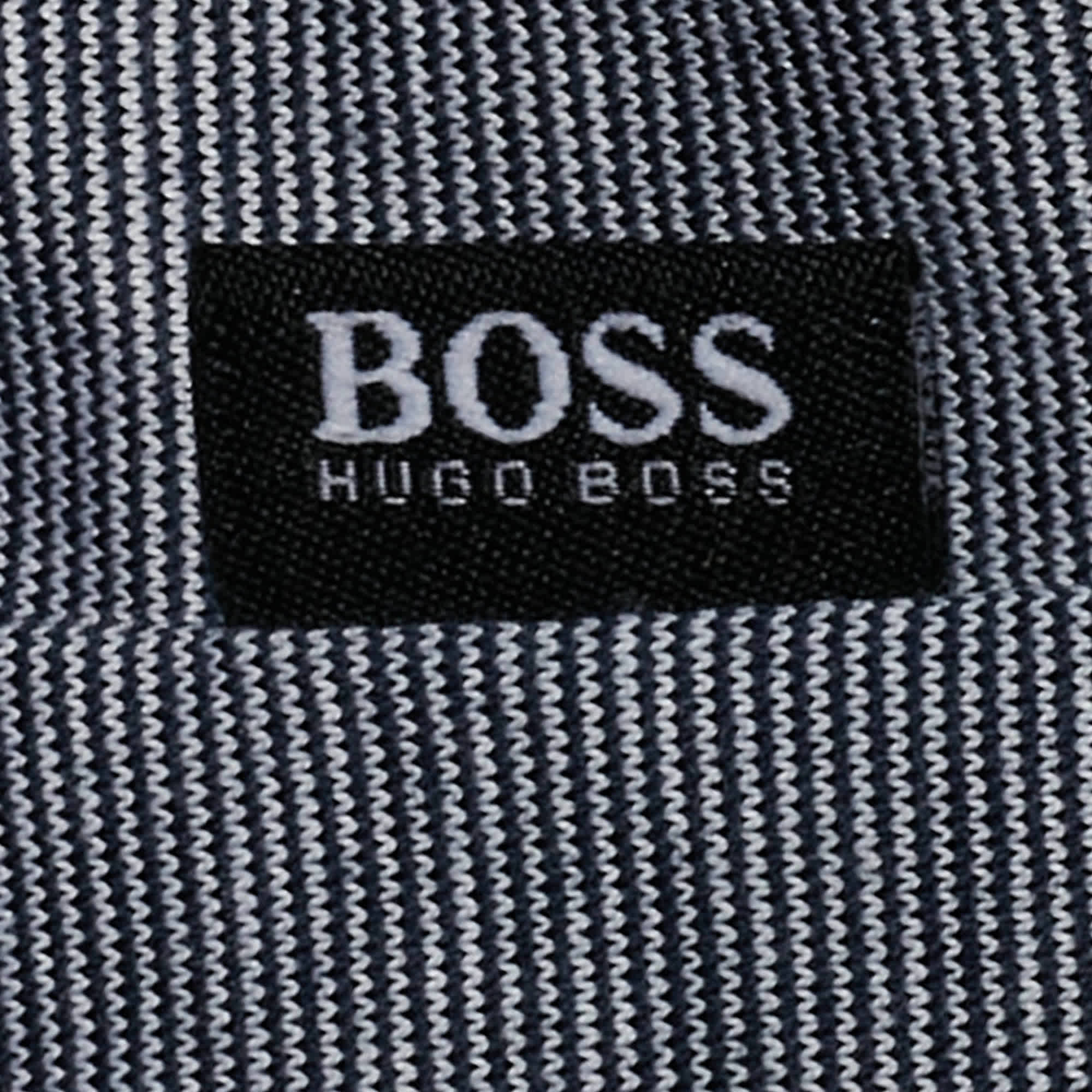 Hugo Boss Boss By Hugo Boss Grey Striped Bugnara Polo T - Shirt