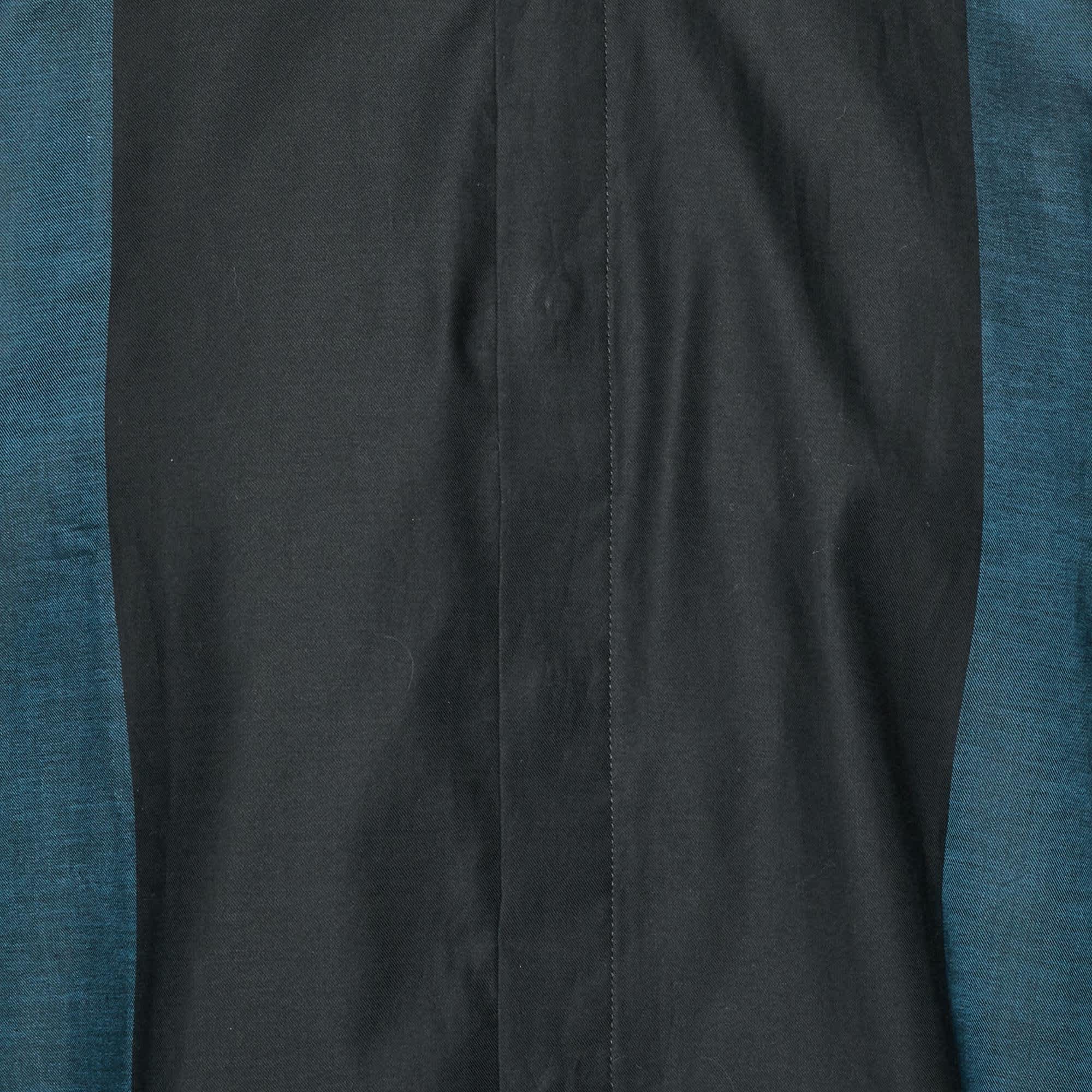Hugo Boss Boss By Hugo Boss Black/teal Blue Cotton Slim Fit Shirt