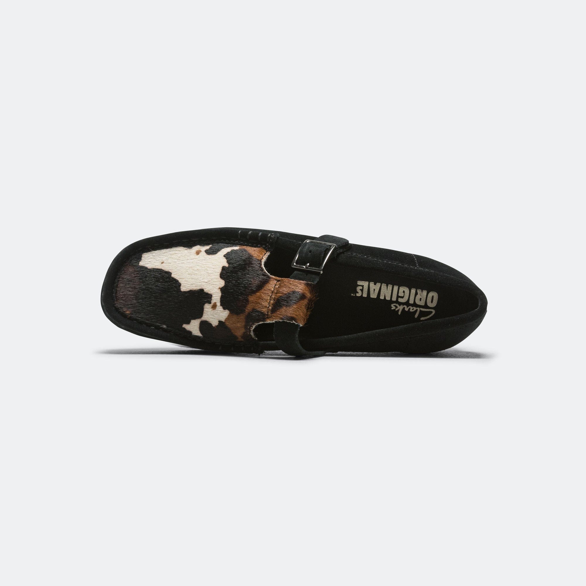 Clarks Womens Wallabee T Bar - Black Interest