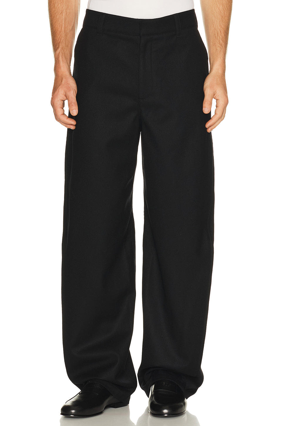 Givenchy Dry Wool Flannel Couture Seams Trousers