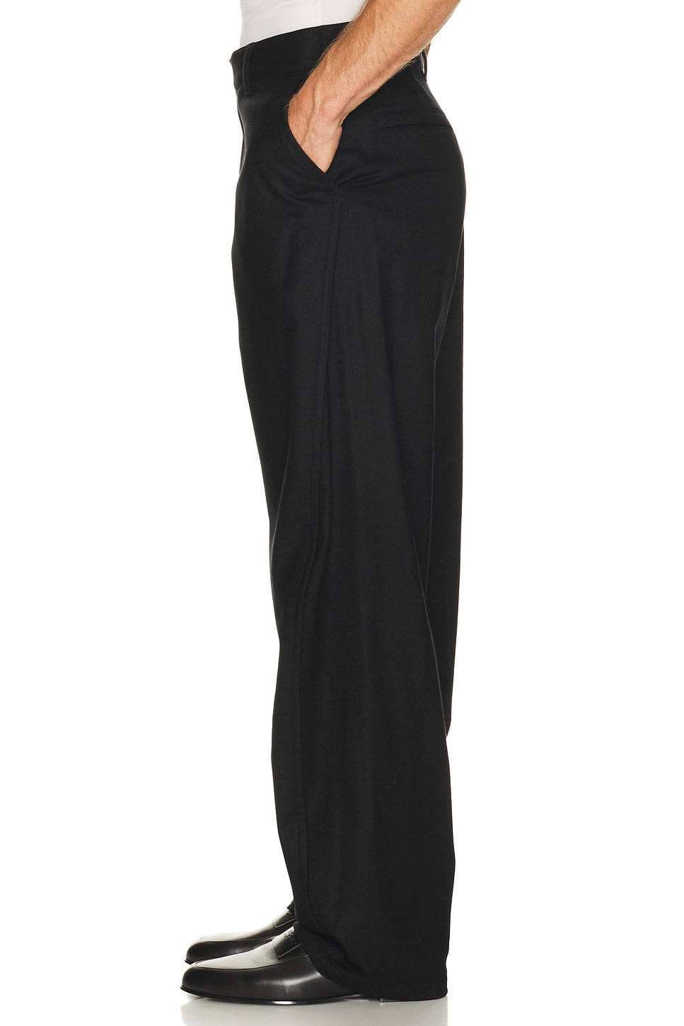 Givenchy Dry Wool Flannel Couture Seams Trousers