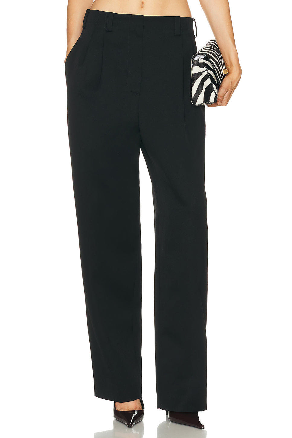 Givenchy Double Pleated Low Waist Pant