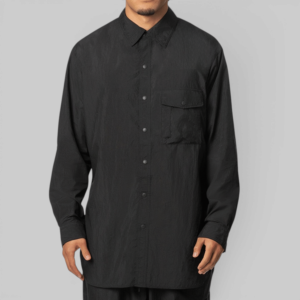 Y-3 Gradient 3 - Stripes Nylon Overshirt - Black