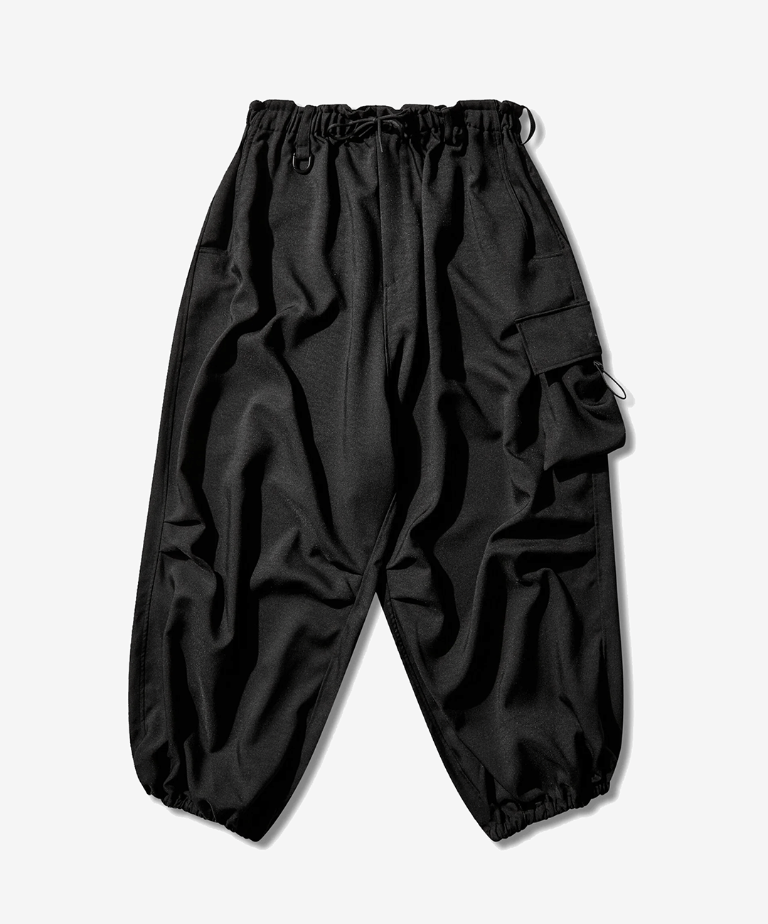 Y - 3 | SPORT UNIFORM WIDE CARGO PANTS { BLACK