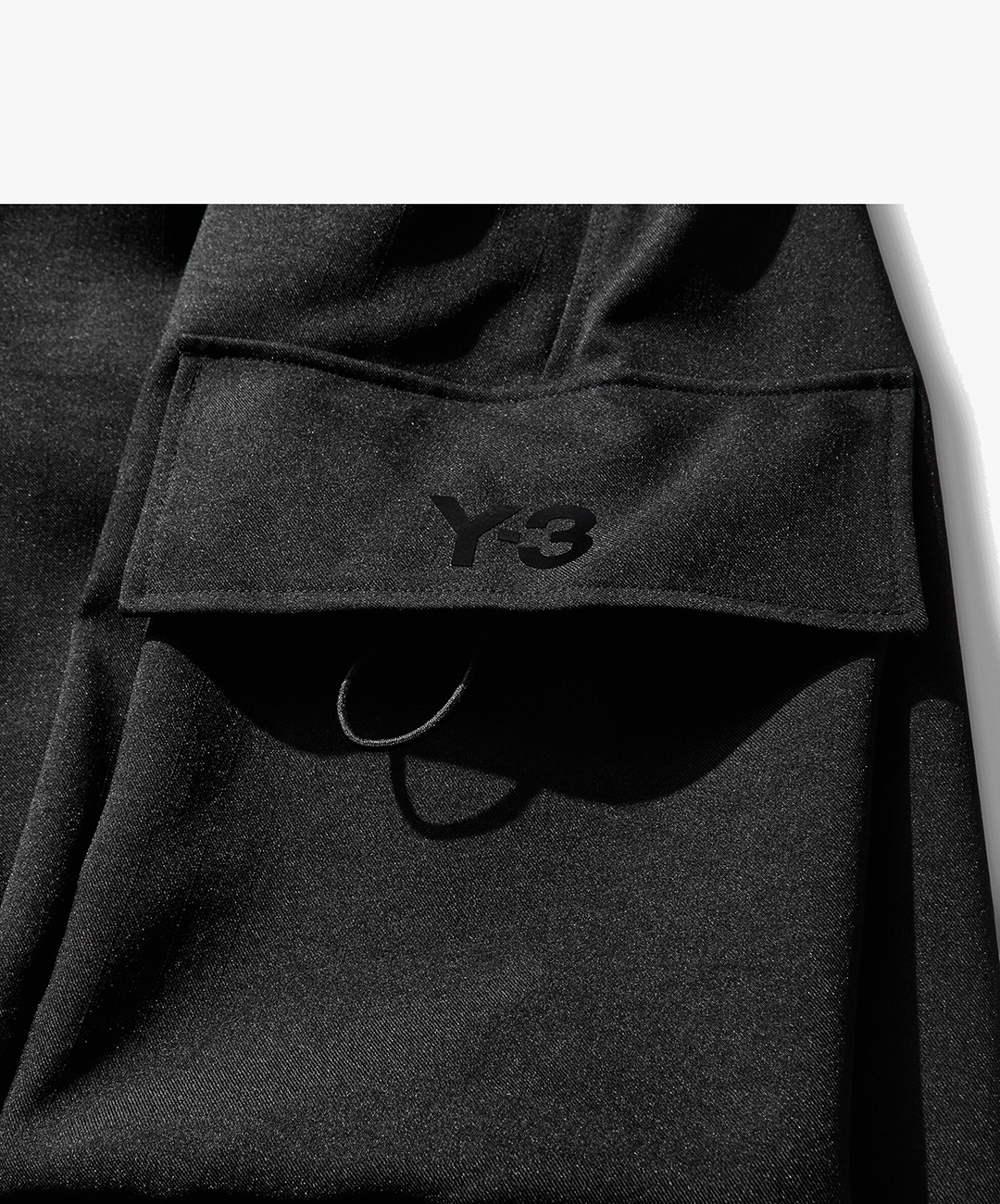 Y - 3 | SPORT UNIFORM WIDE CARGO PANTS { BLACK
