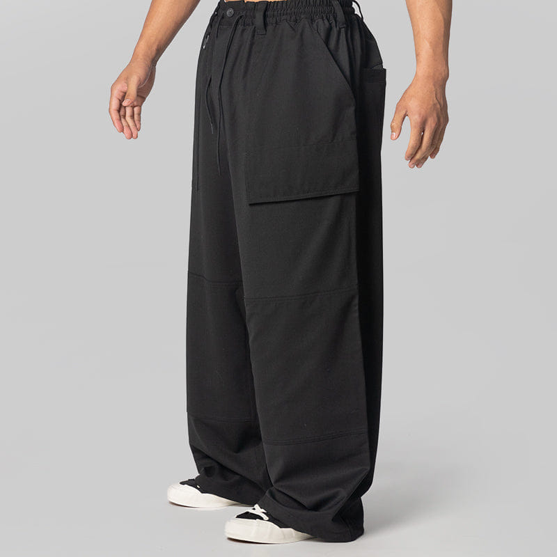 Y-3 Wool Wide Pant - Black