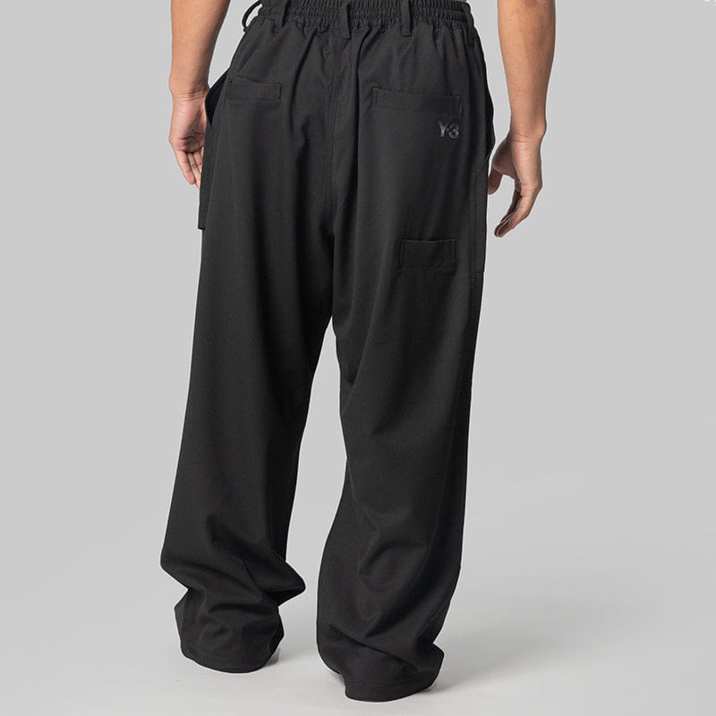 Y-3 Wool Wide Pant - Black