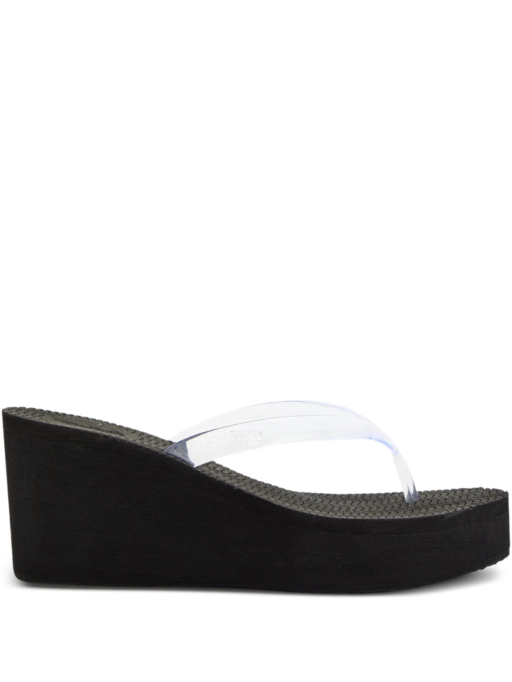 Ancient Greek Sandals wedge clear sandals