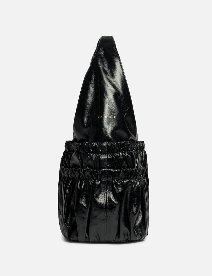 Marni Leather Gathered Hobo Bag