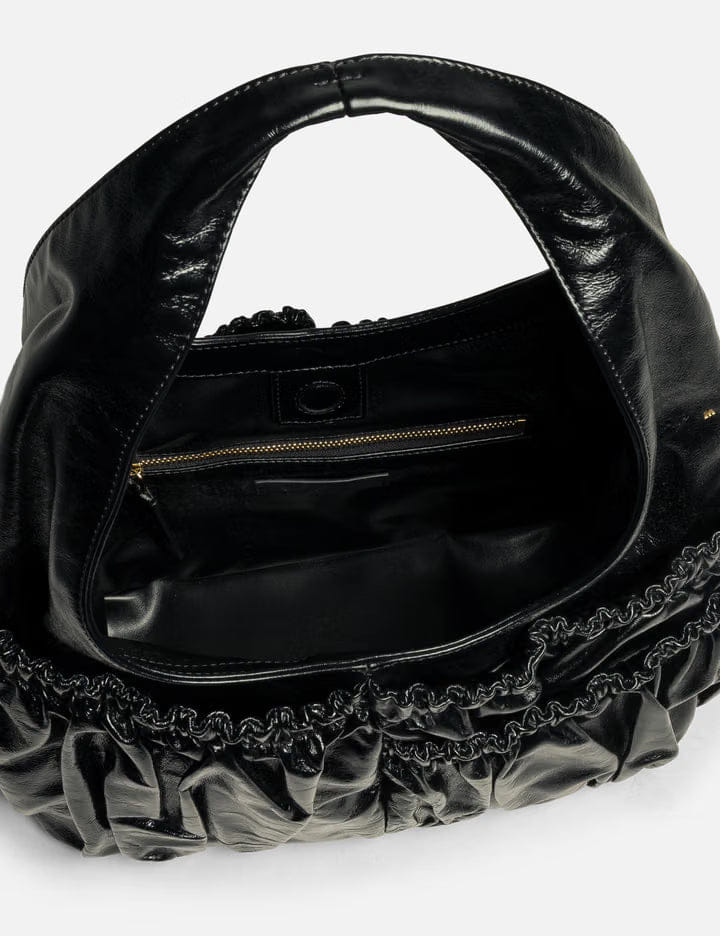 Marni Leather Gathered Hobo Bag