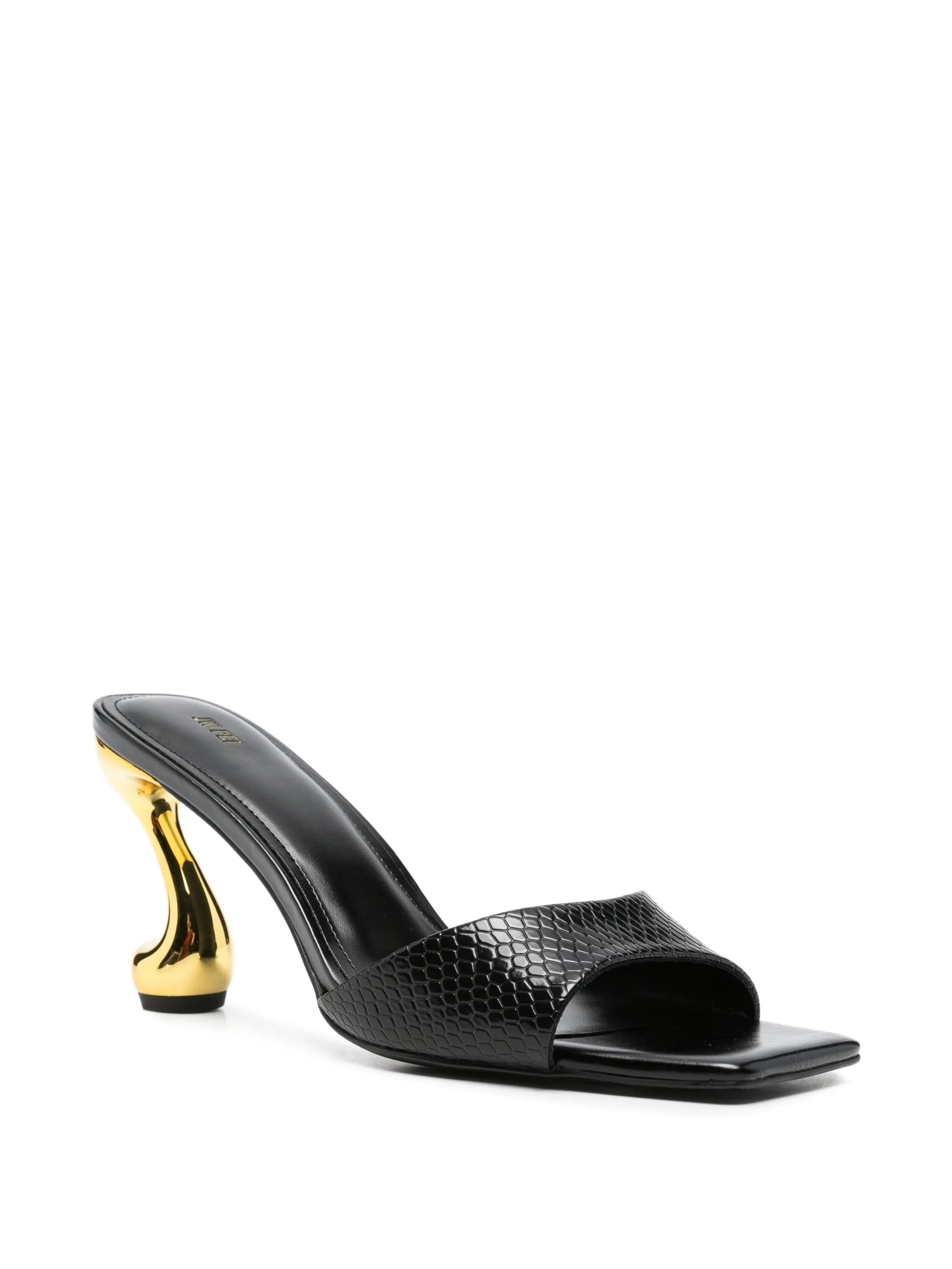 JW Pei Hannah snakeskin - effect sandals