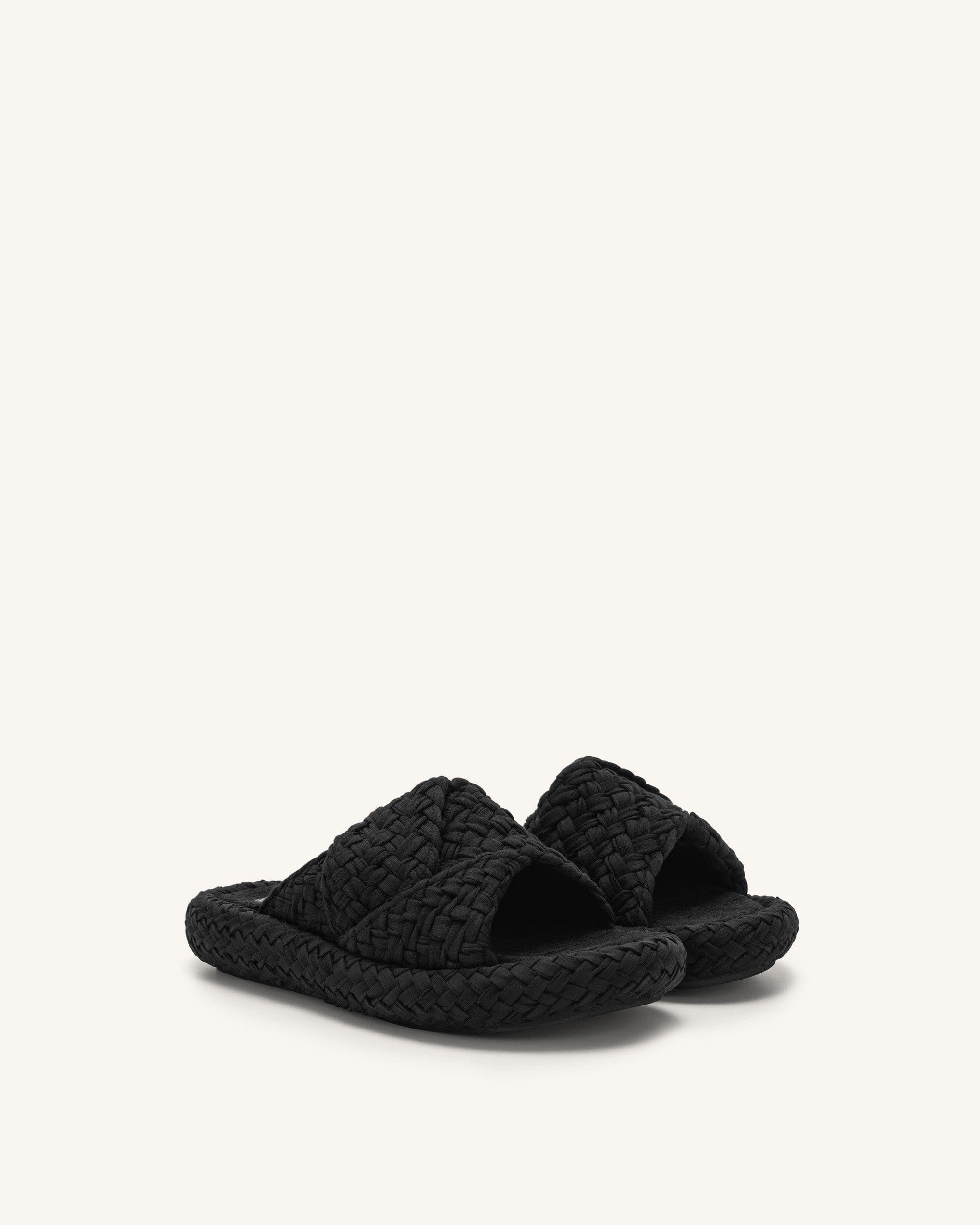 Jw Pei Lilah Woven Platform Sandal Black
