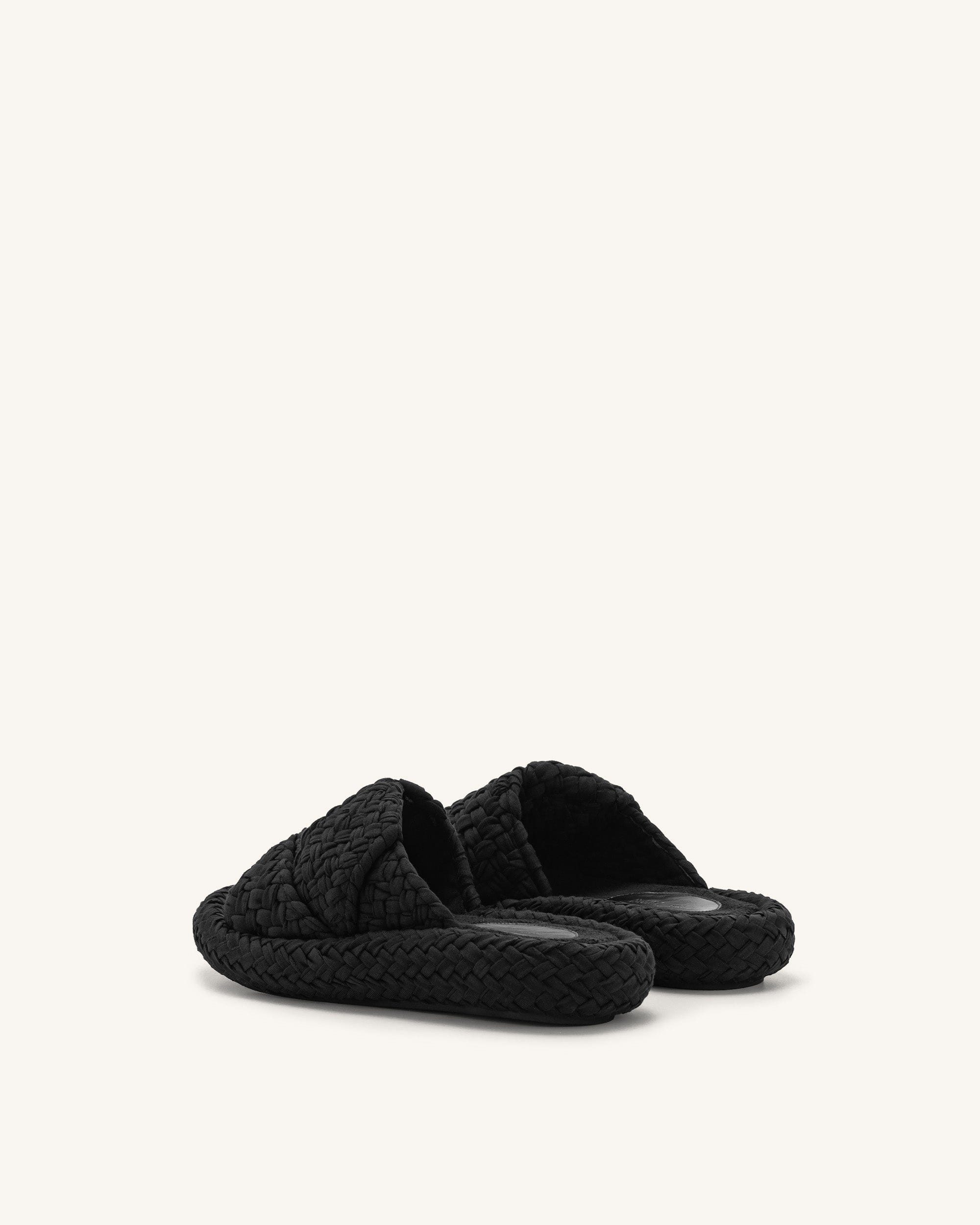 Jw Pei Lilah Woven Platform Sandal Black