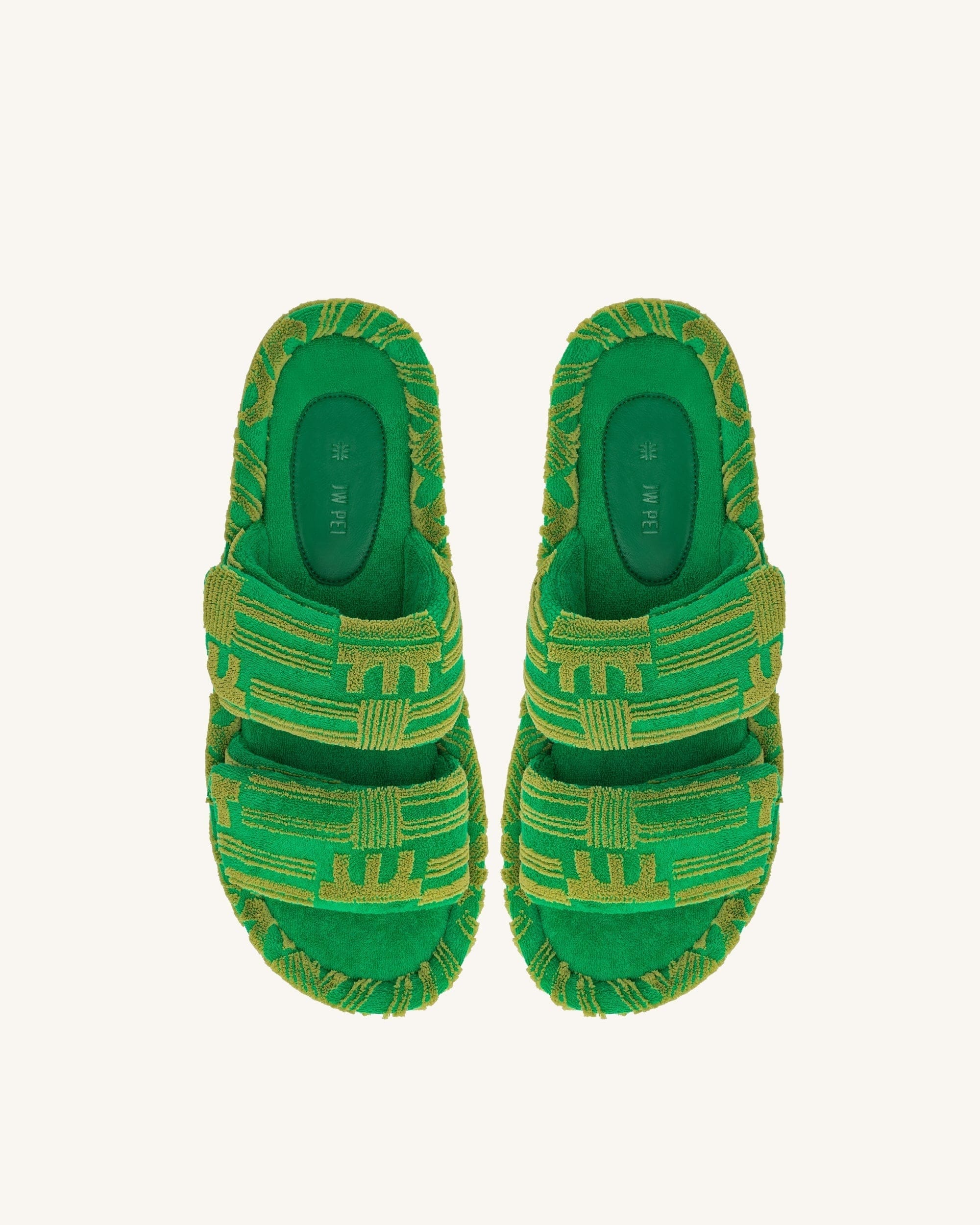 Jw Pei Lexi Terry Slide Sandal Green