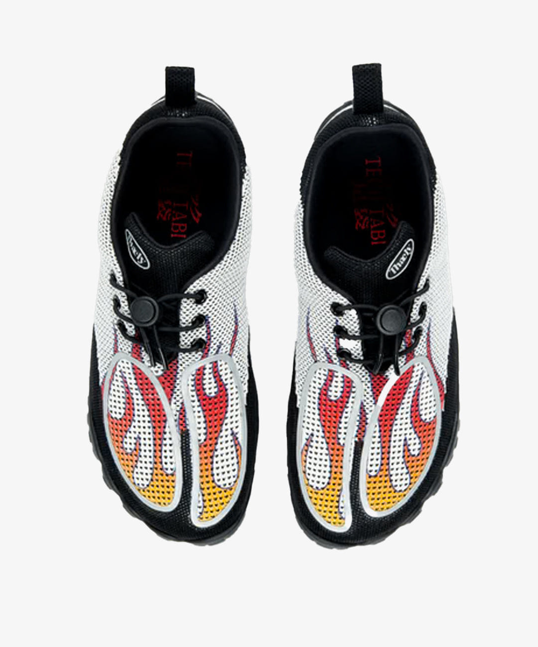 THAELY | TECH TABI FLAMING HOT { BLACK/WHITE