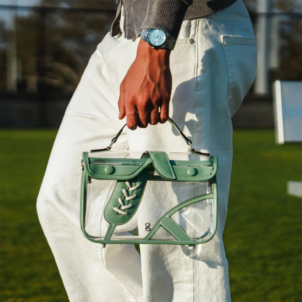 Stavelo THE MATCH DAY BAG - CLEAR / COOL GREEN