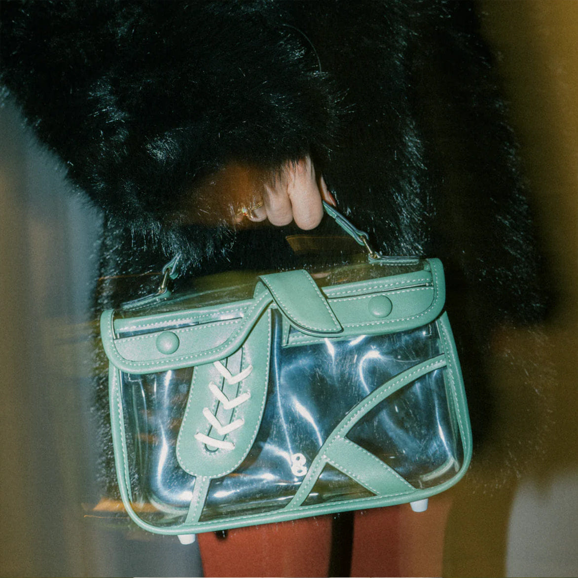 Stavelo THE MATCH DAY BAG - CLEAR / COOL GREEN