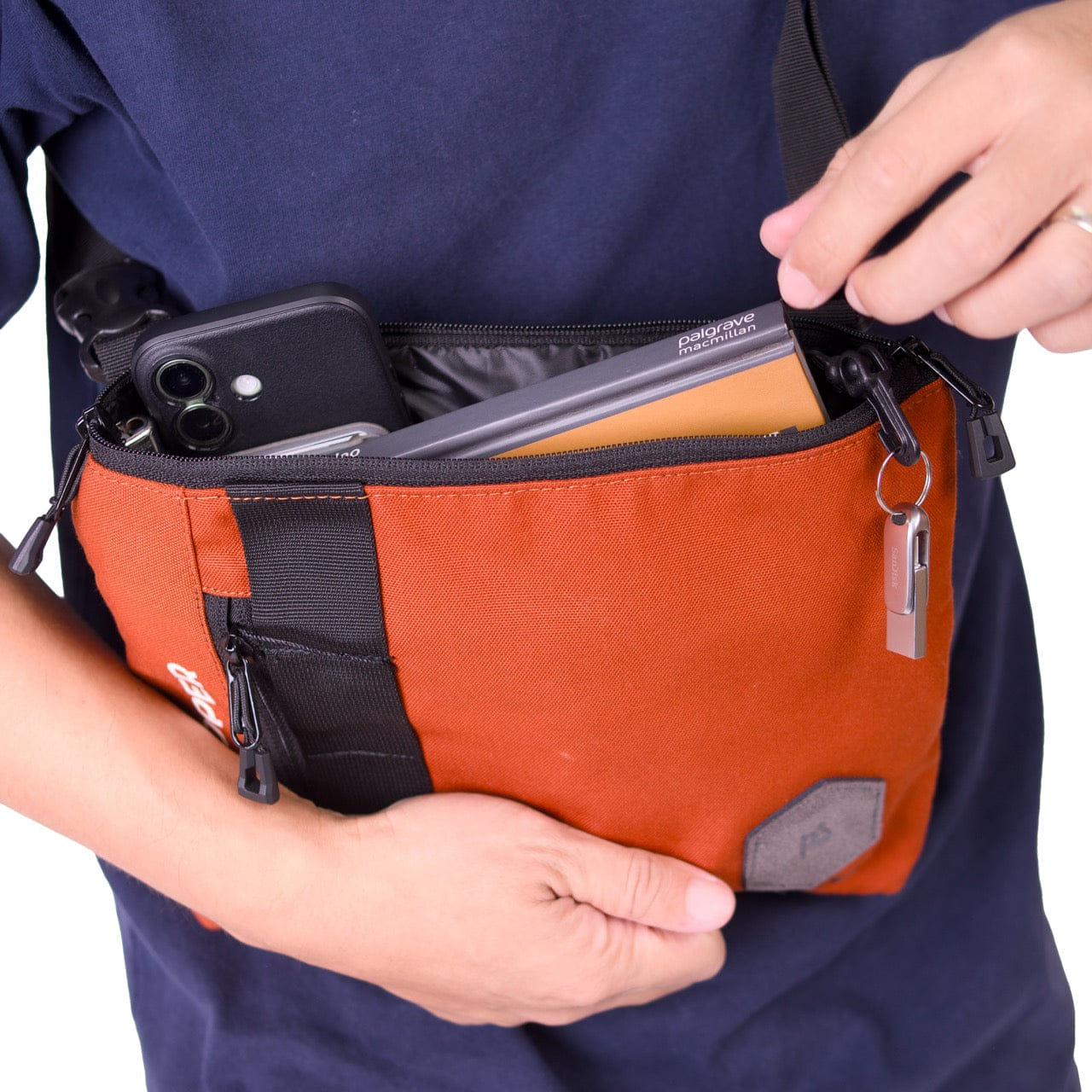 Proper Compact Sling Bag Terracotta