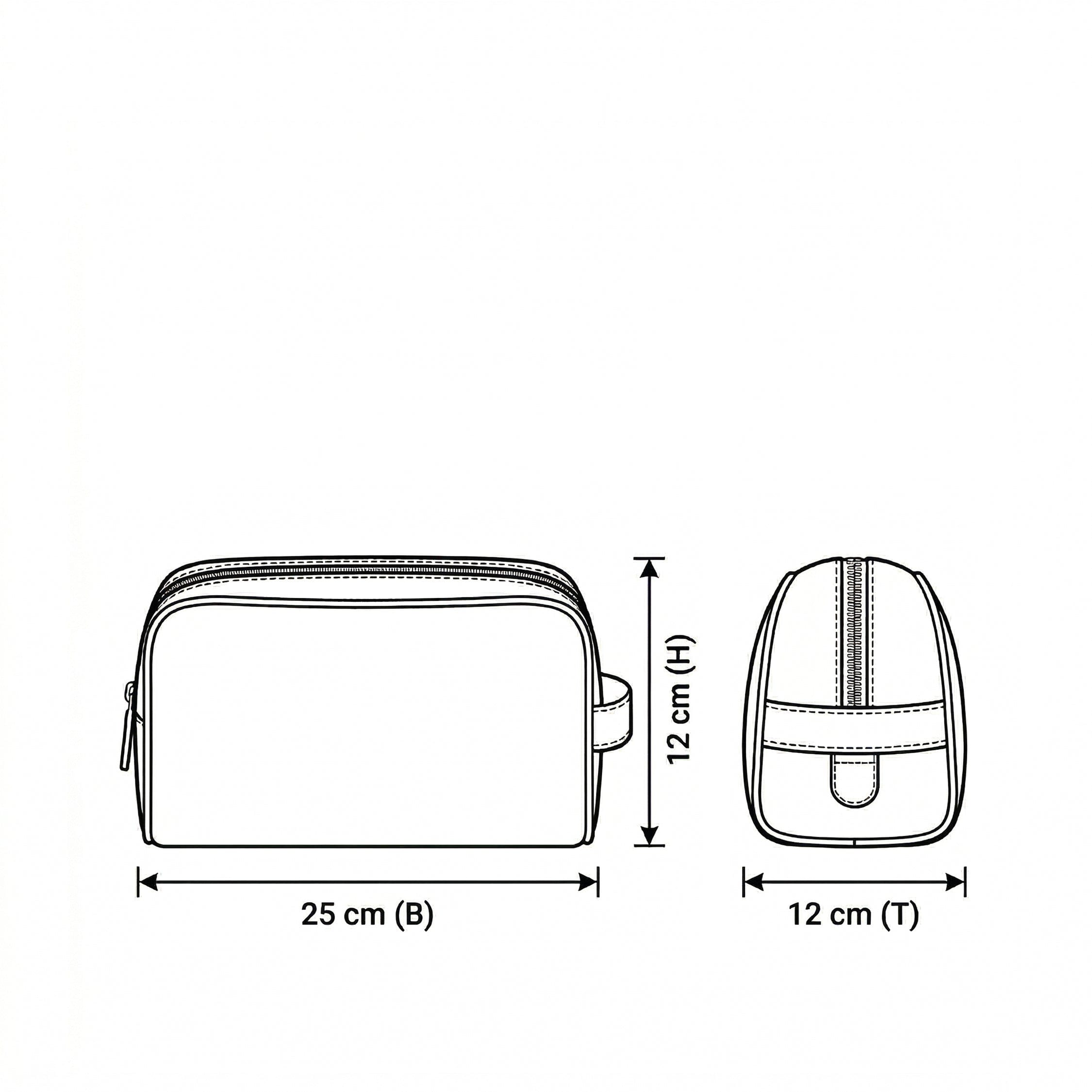 Asphaltgold Leather Toiletry Bag