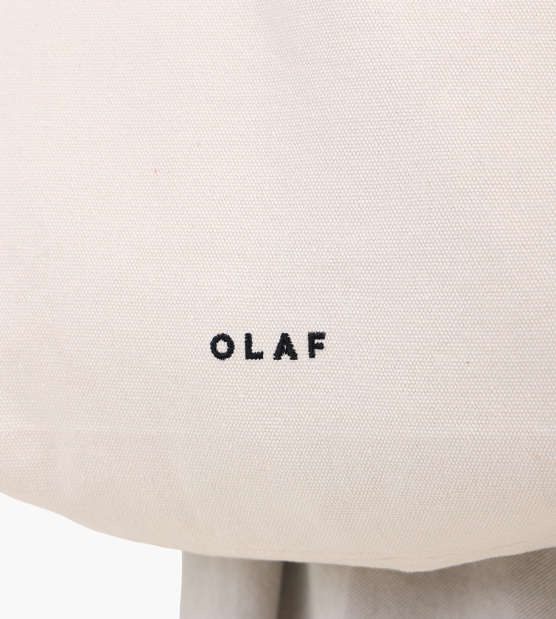 OLAF Contrast Binding Canvas Bag Offwhite