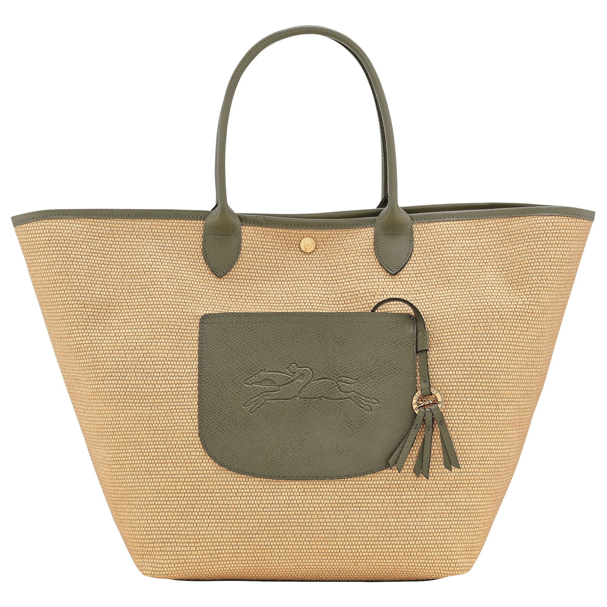 Long Champ Longchamp Le Pliage Collection L Basket bag Artichoke