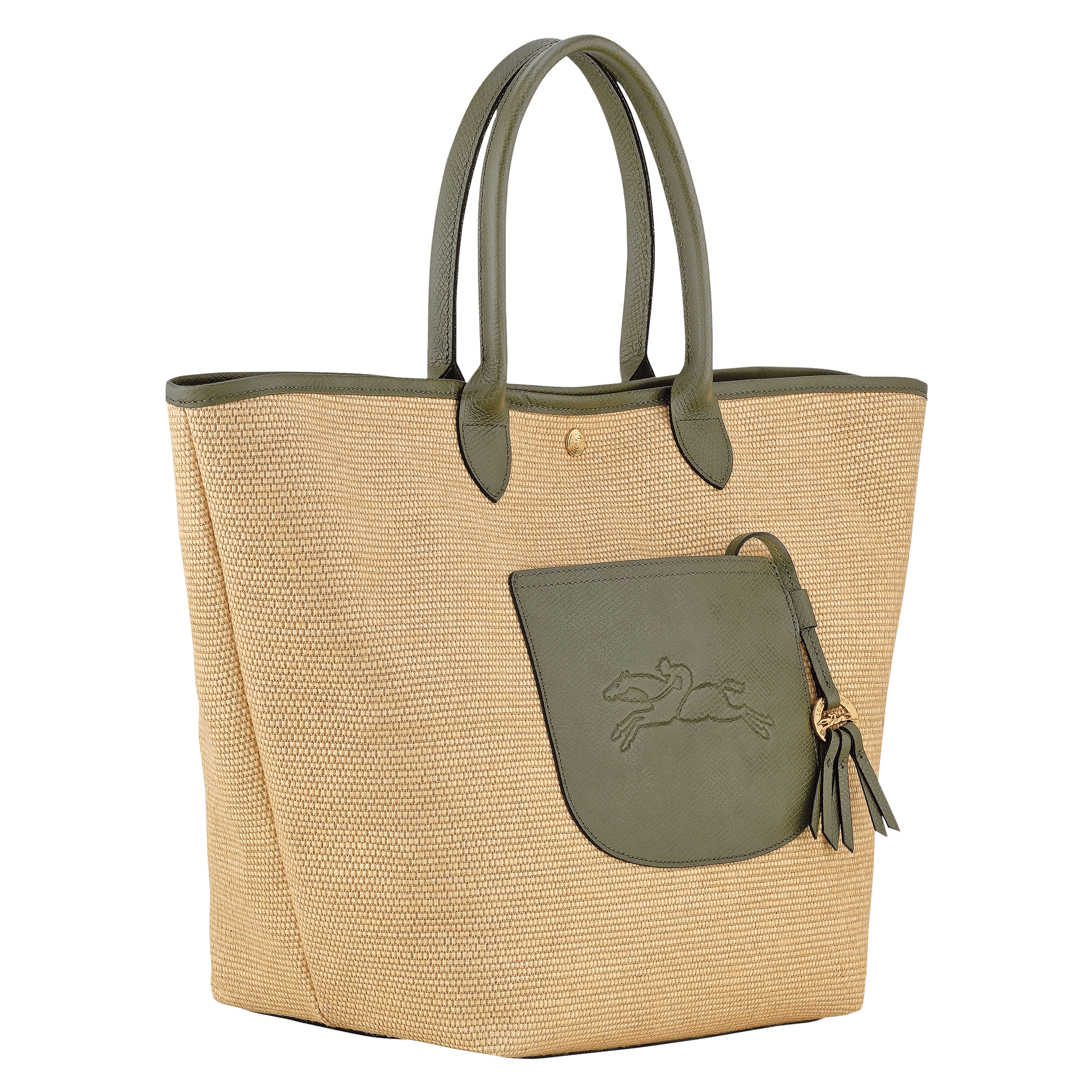 Long Champ Longchamp Le Pliage Collection L Basket bag Artichoke