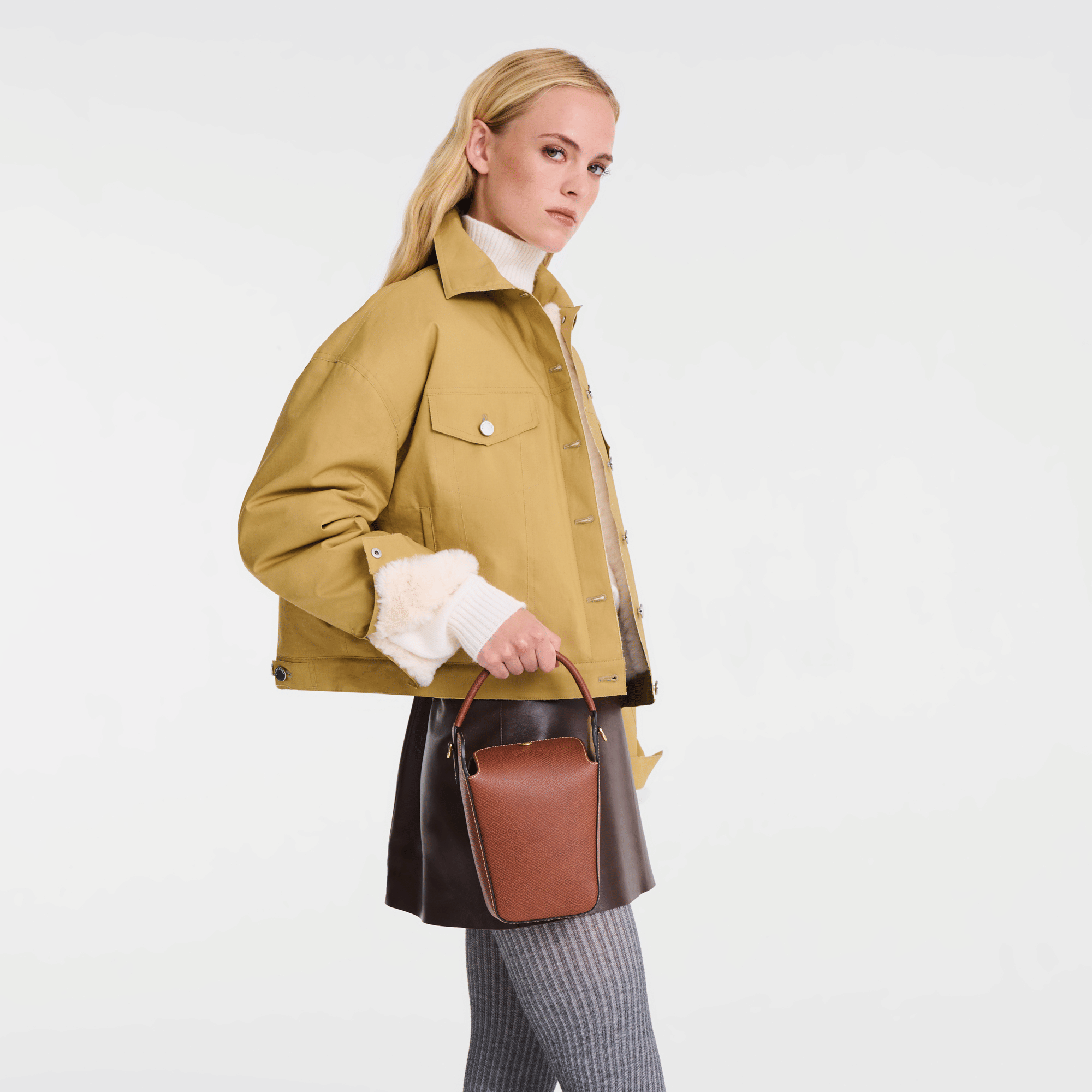 Long Champ Longchamp Épure Pop corn bag Brown