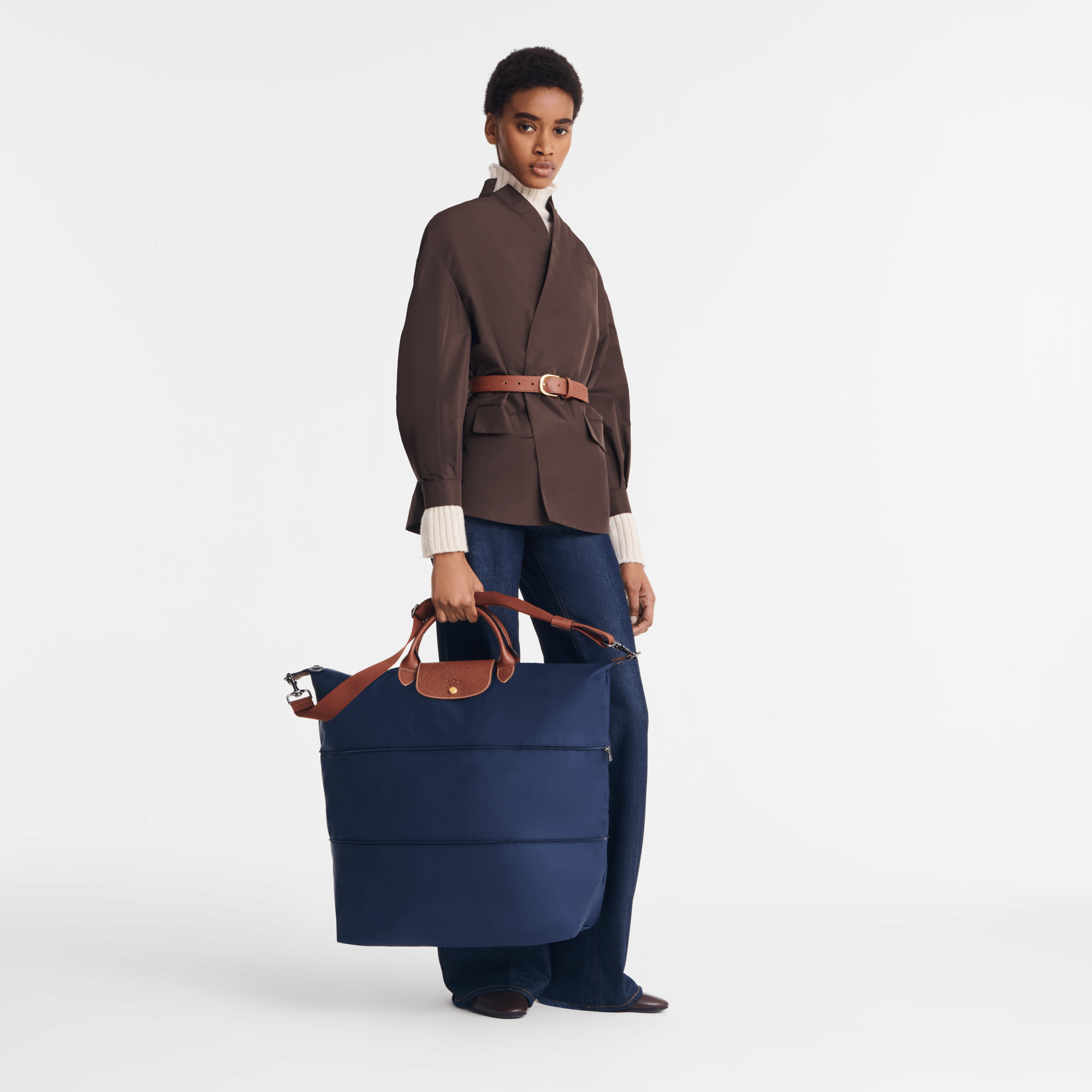 Long Champ Longchamp Le Pliage Original Travel bag expandable Navy