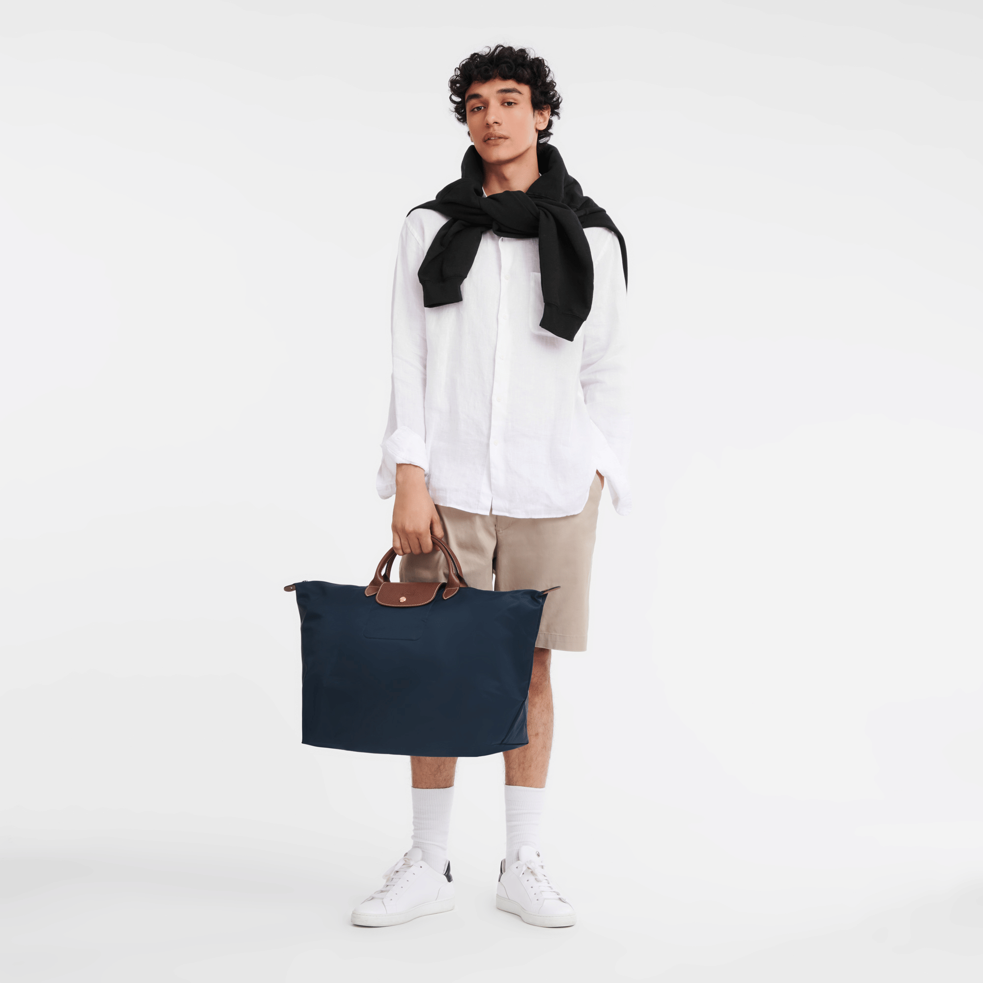 Long Champ Longchamp Le Pliage Original L Travel bag Navy