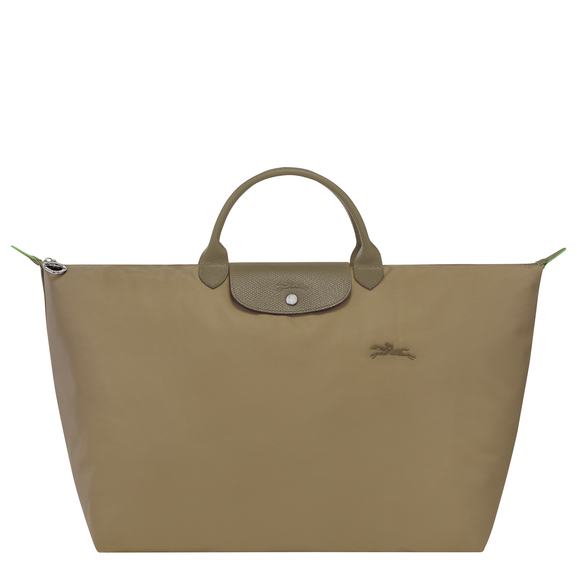 Long Champ Longchamp Le Pliage Green L Travel bag Artichoke