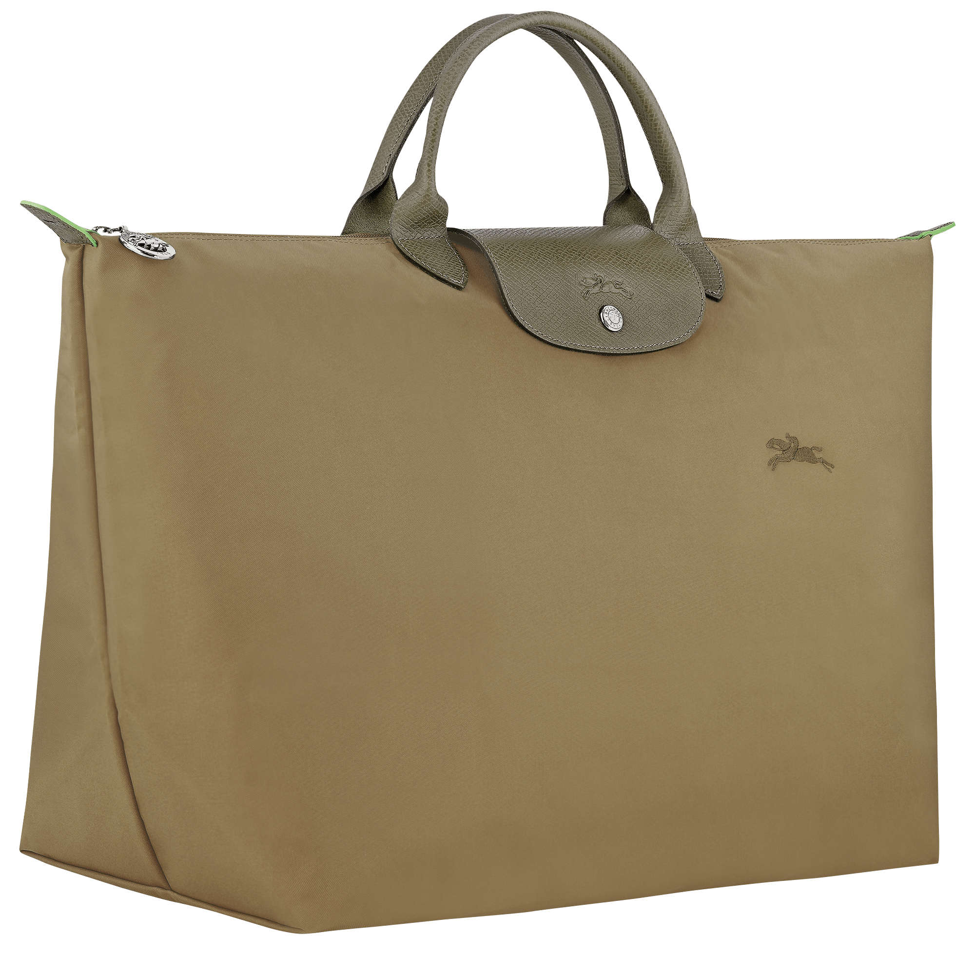Long Champ Longchamp Le Pliage Green L Travel bag Artichoke