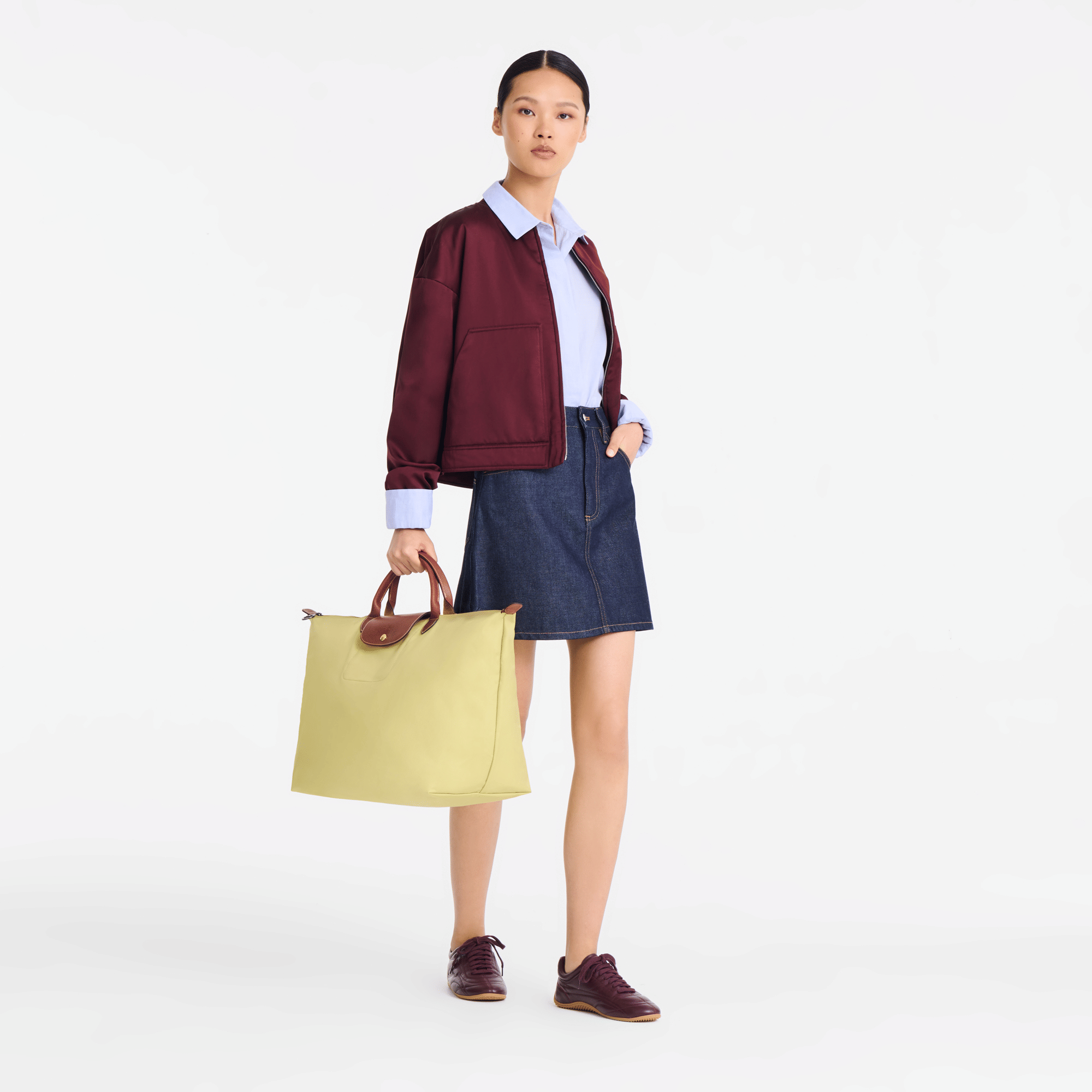 Long Champ Longchamp Le Pliage Original L Travel bag Pistachio