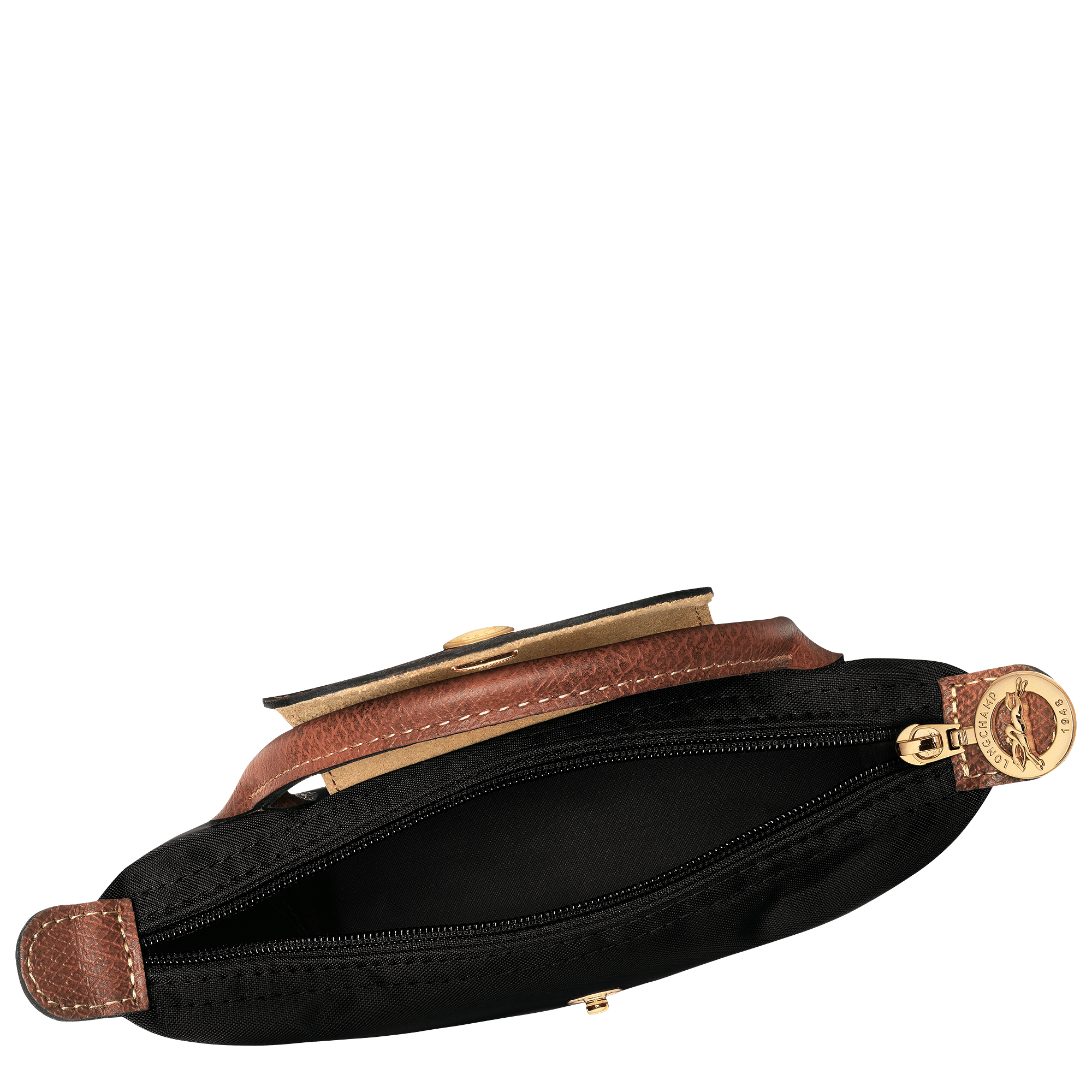 Long Champ Longchamp Le Pliage Original Pouch with handle Black