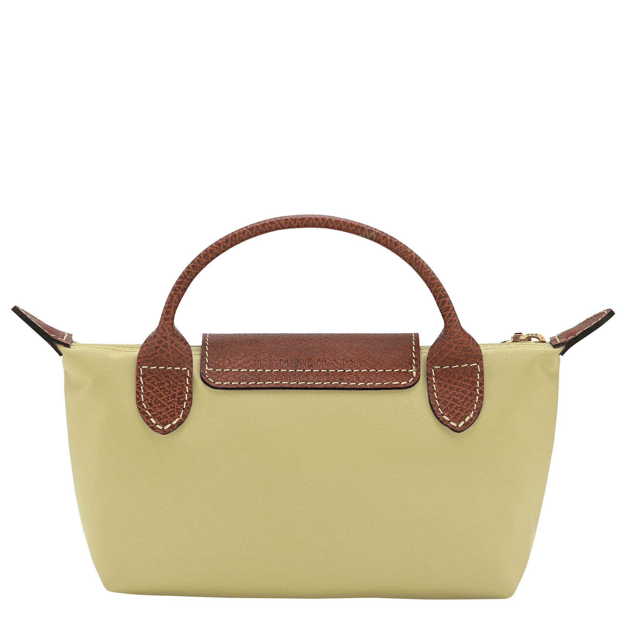 Long Champ Longchamp Le Pliage Original Pouch with handle Pistachio