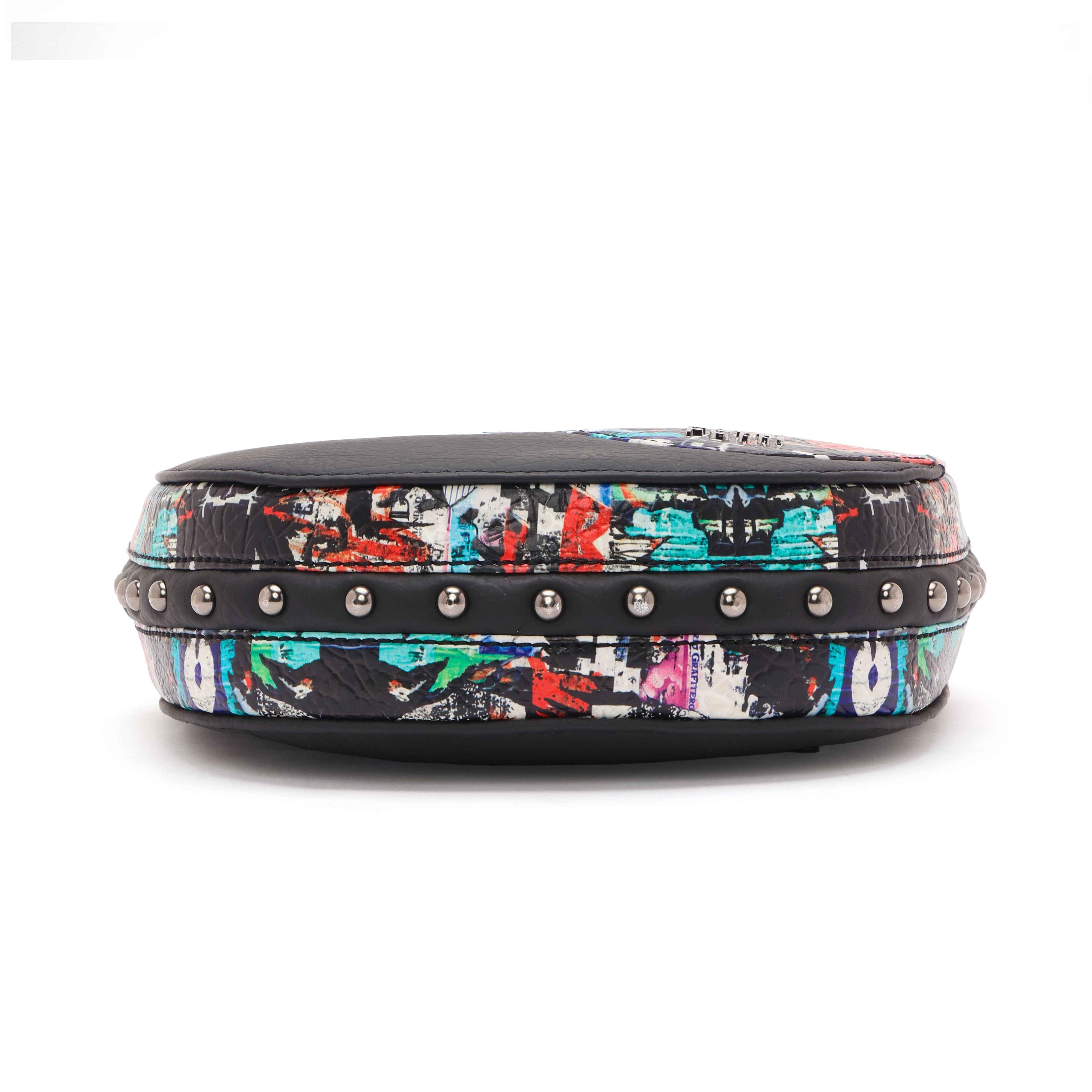 FETTI Graffld Street Half Moon Bag - Black