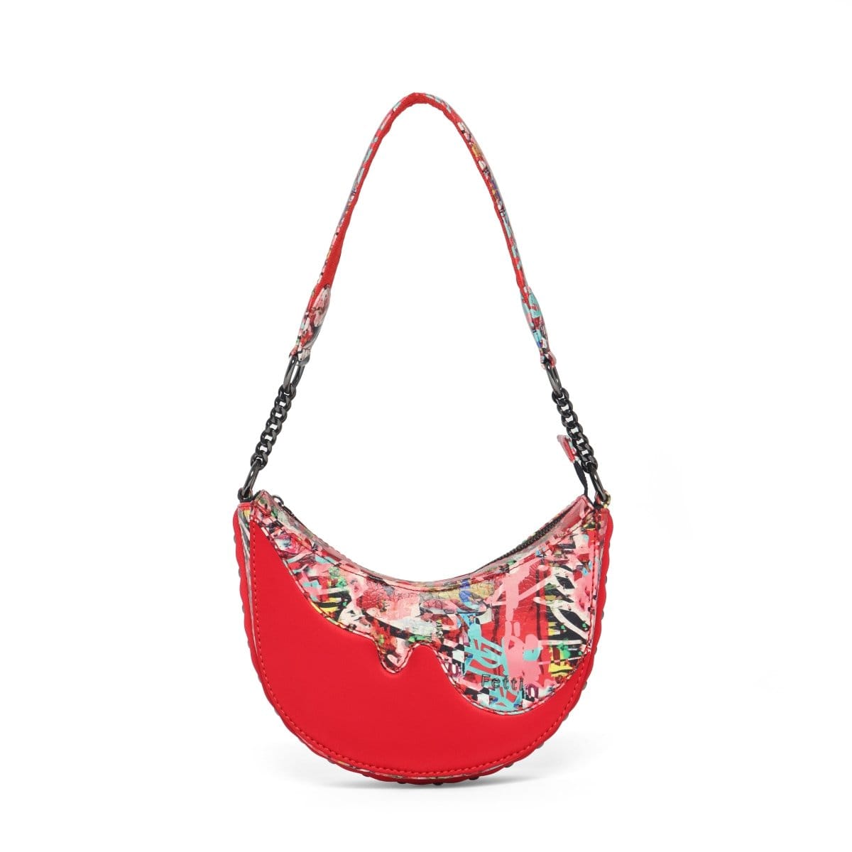 FETTI Graffld Street Half - Moon Bag