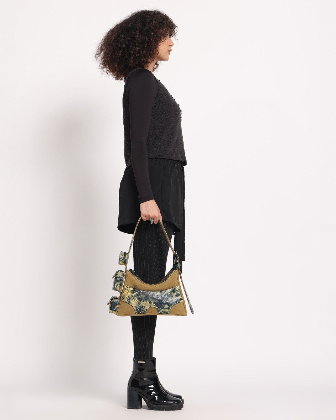 FETTI Muddled 3 Pocket Cargo Bag (Small) - Oxidized Olive