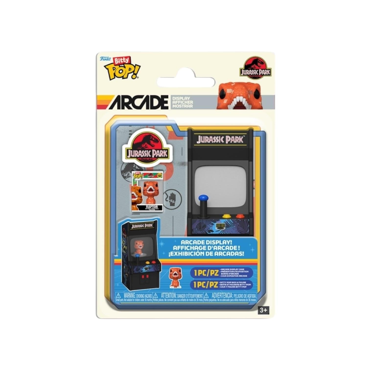 Funko Pop! Raptor 8 - bit Bitty Arcade Cabinet Funko Pop - Jurassic Park