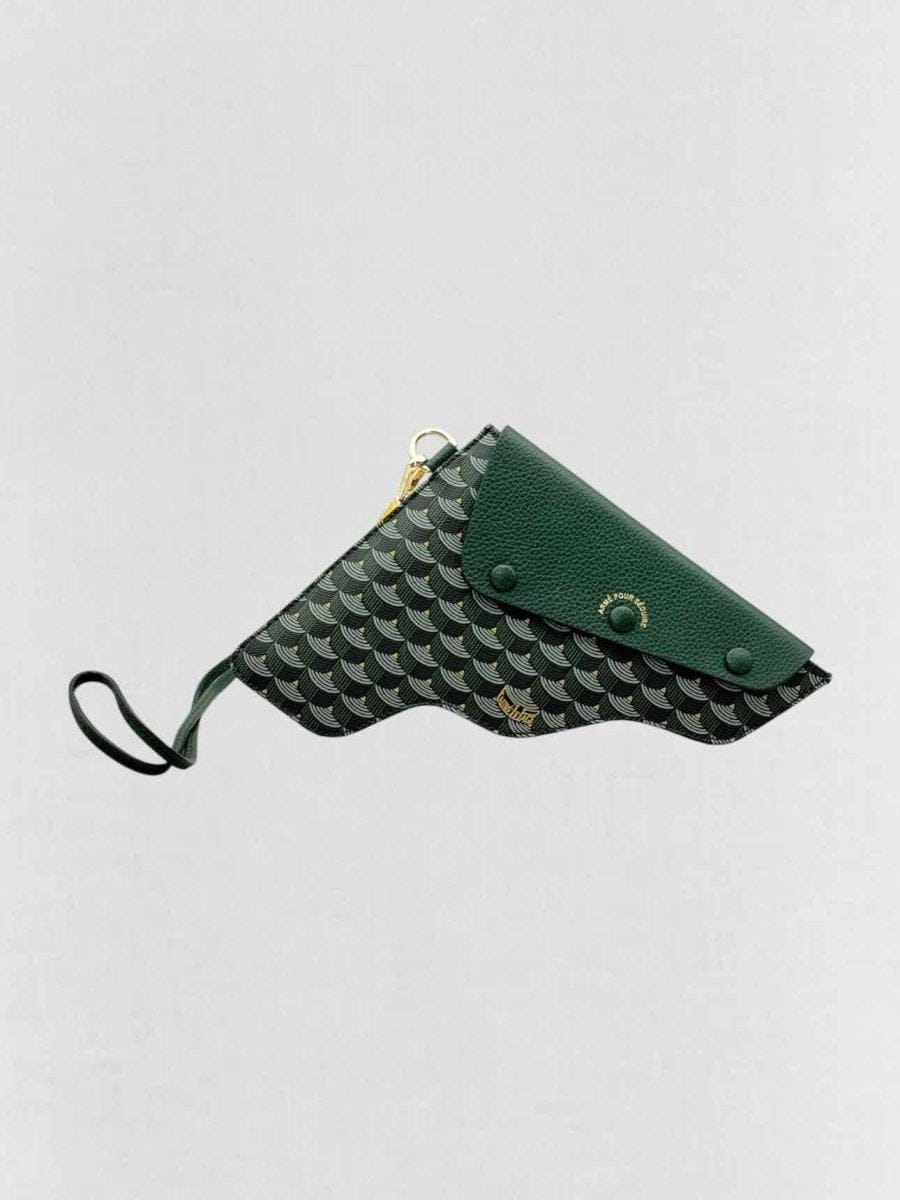 FAURE le PAGE Calibre Pochette Green Scale Wristlet