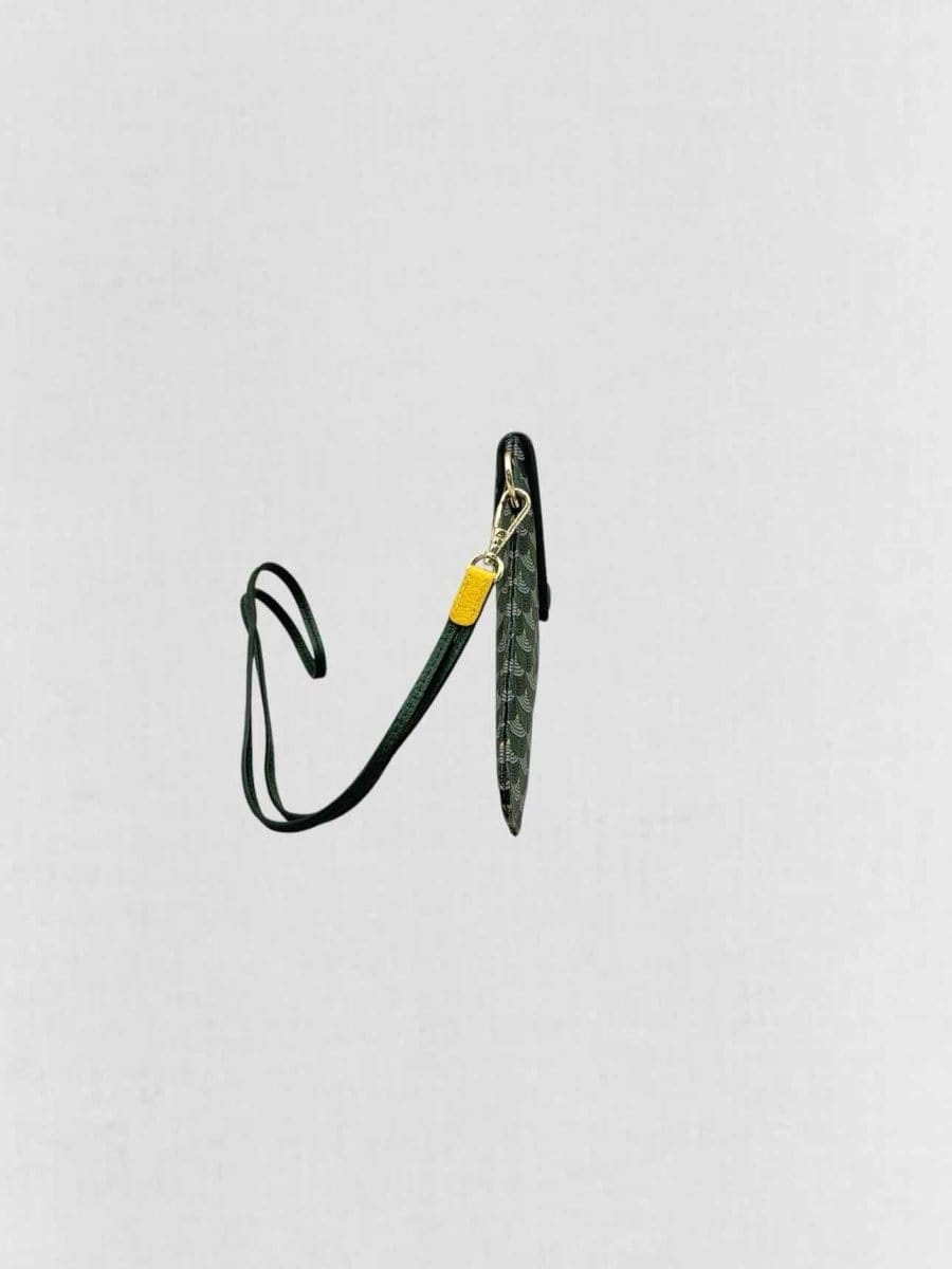 FAURE le PAGE Calibre Pochette Green Scale Wristlet