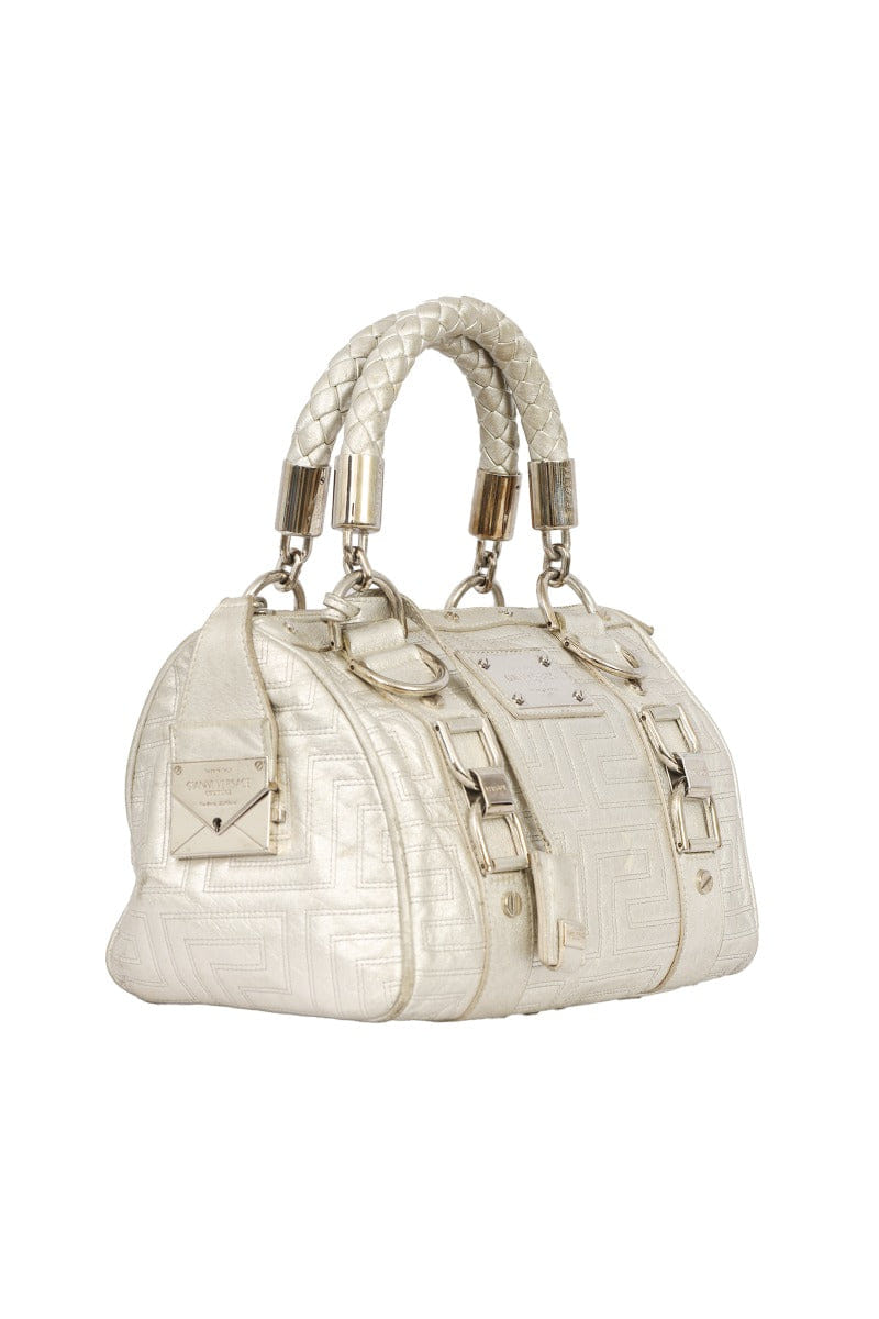 Gianni Versace Metallic Snap Out Of It Boston Bags