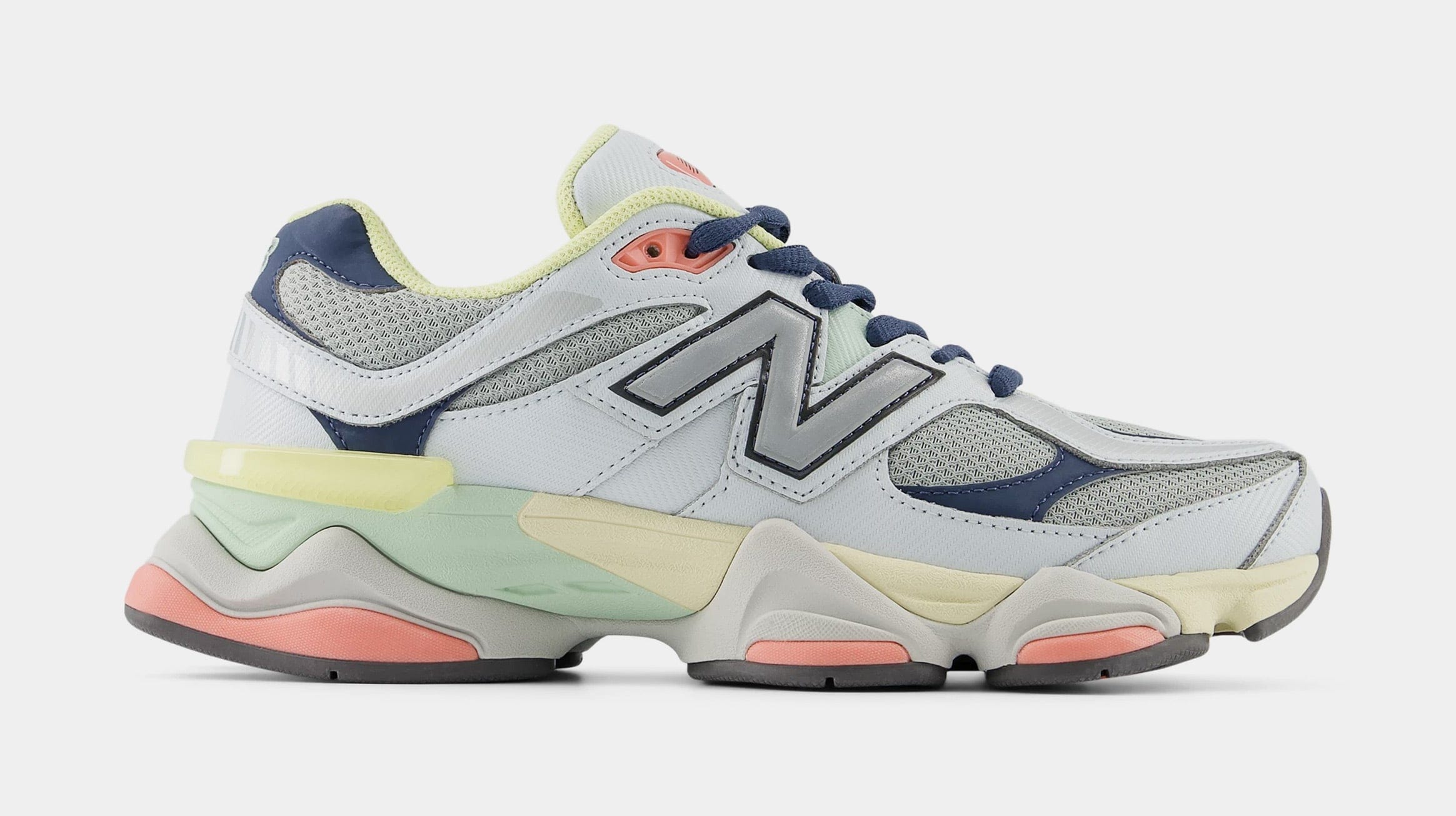 Newbalance 9060 Mens Lifestyle Shoes (Grey/Yellow/Navy)