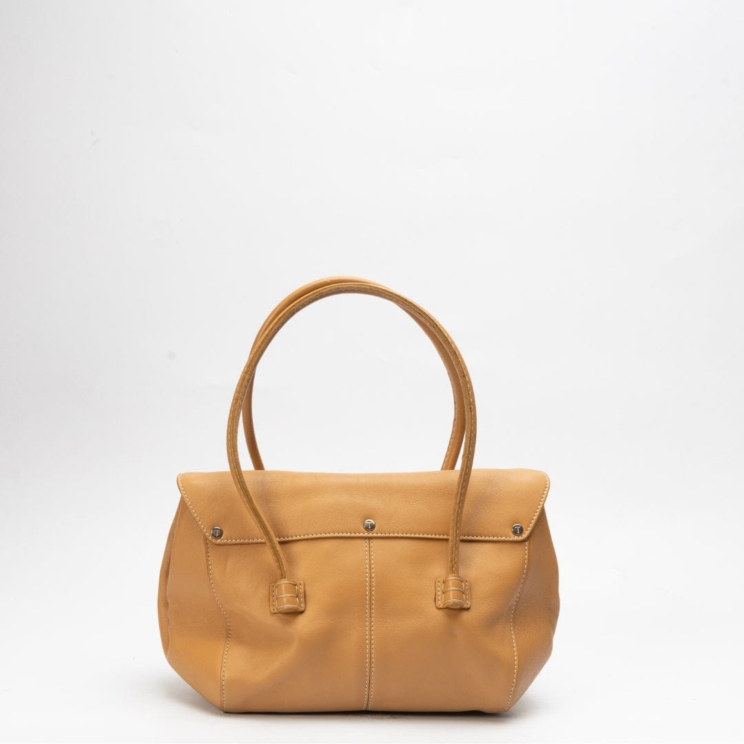 Tods Tod's Beige Leather Satchel
