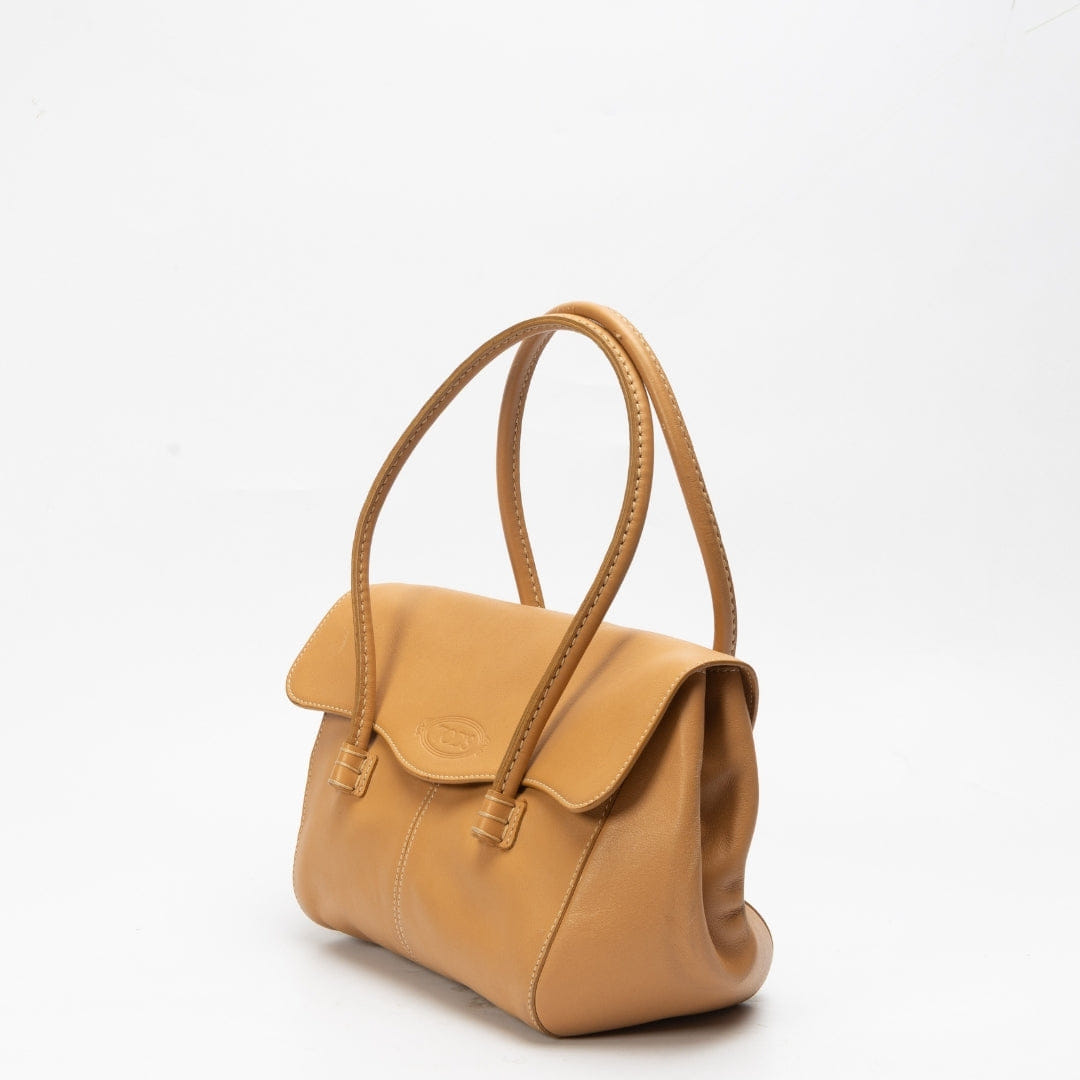 Tods Tod's Beige Leather Satchel