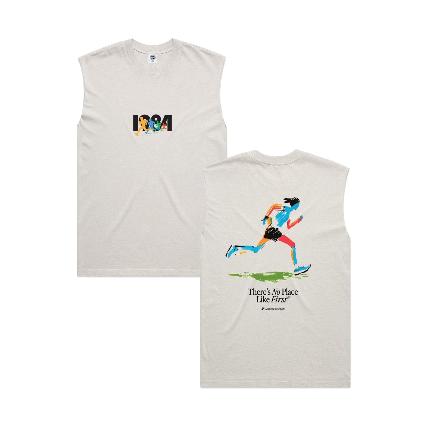Vice 84 Olympic Sprinter Active Tank - Faded Bone
